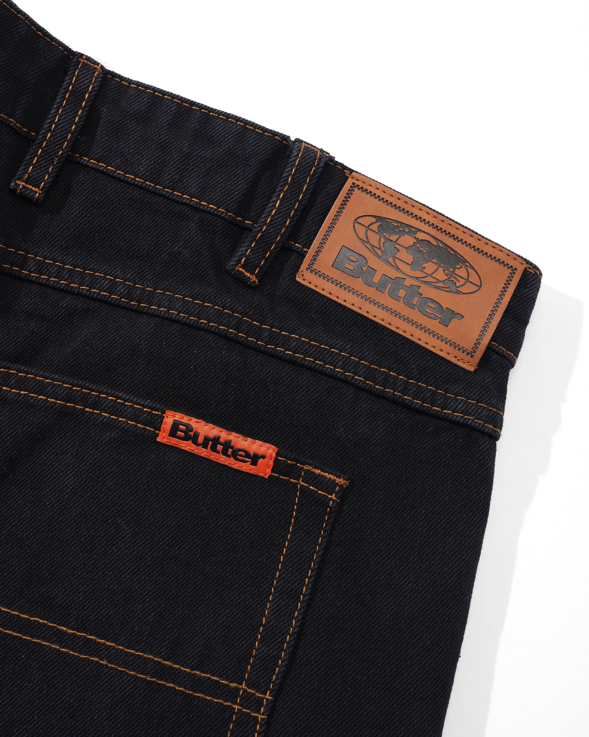 Butter Goods Baggy Denim Shorts - Black - Image 4