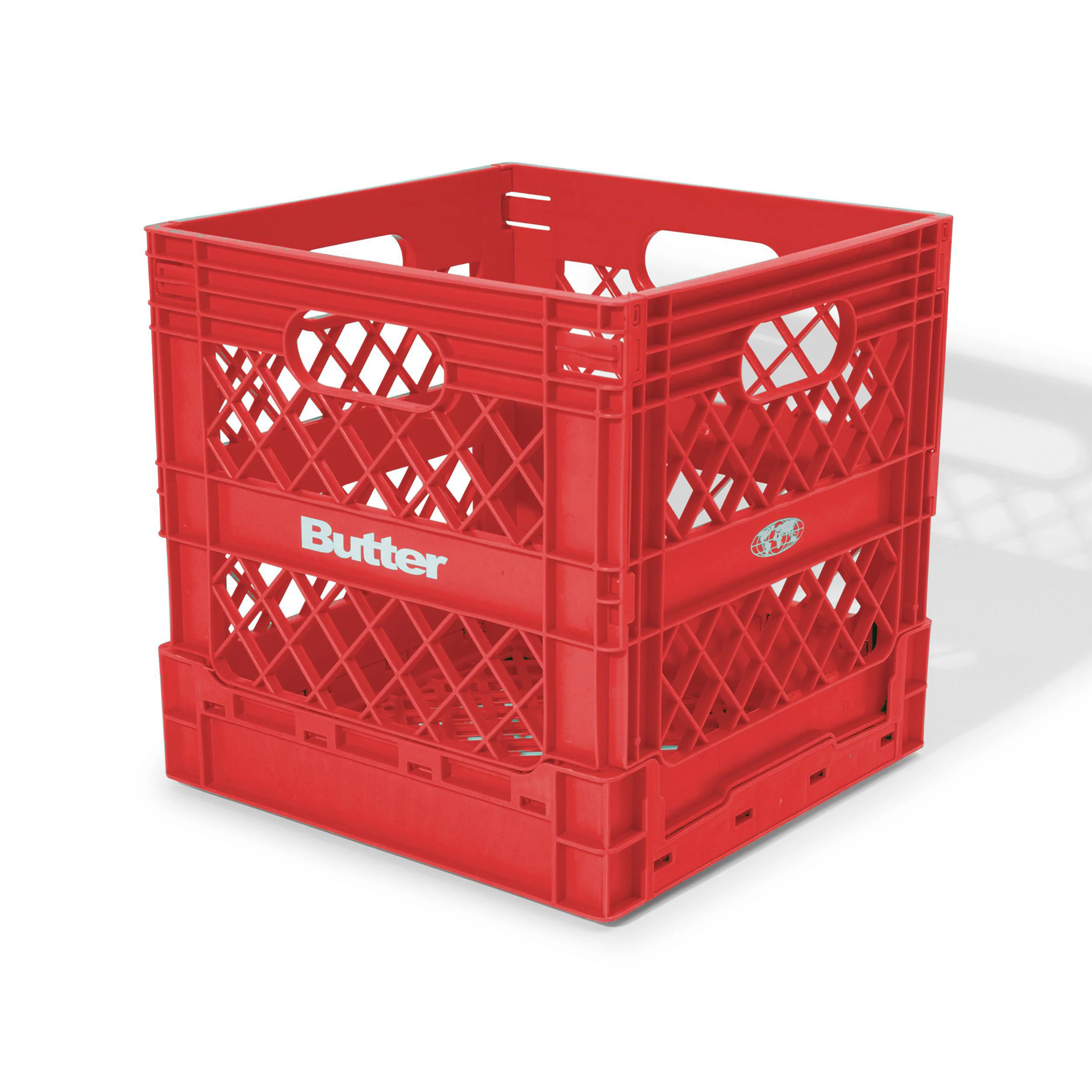 Butter Goods Collapsible Record Crate - Red