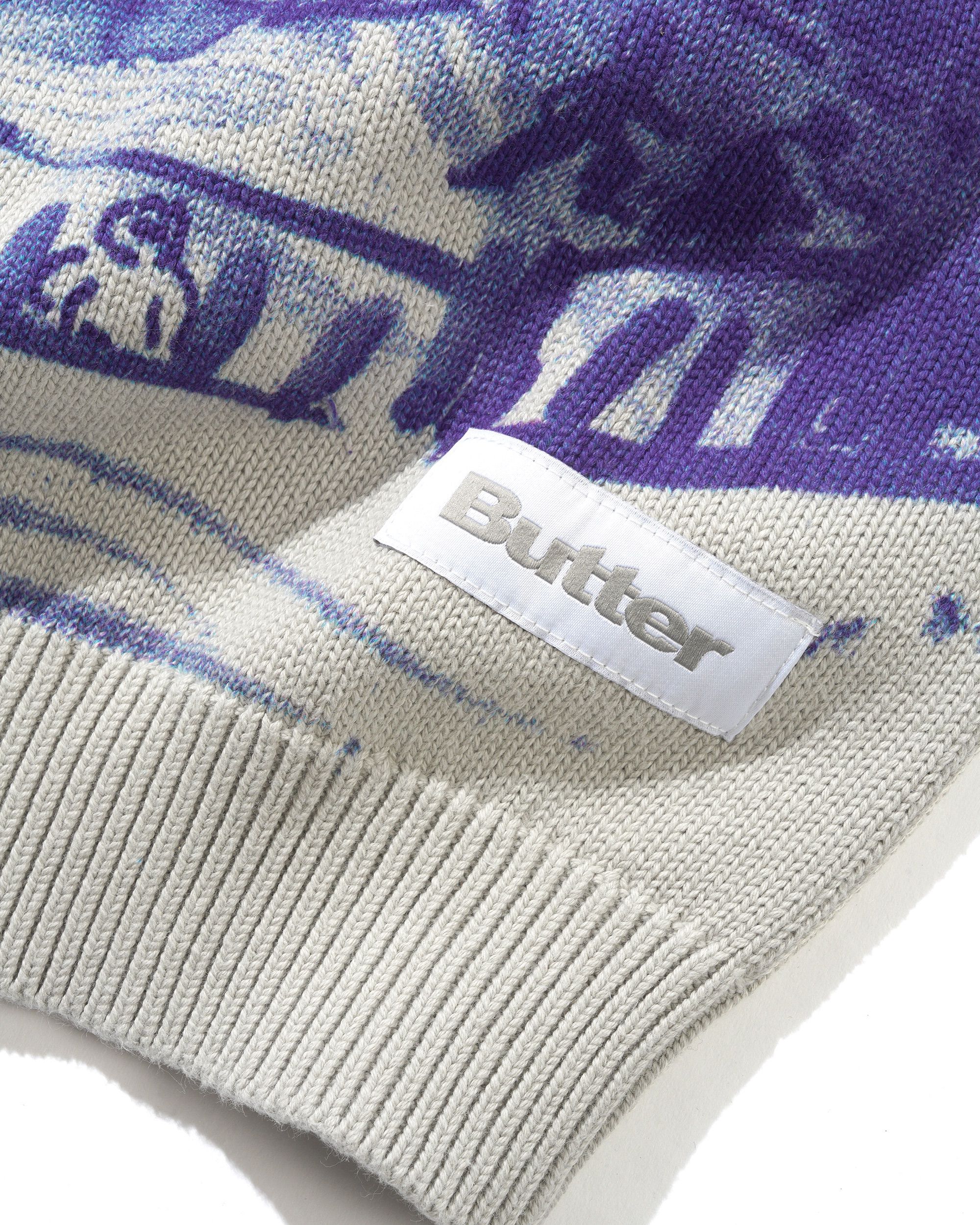 Butter Goods Davide Knit Sweater - Grey - Image 4