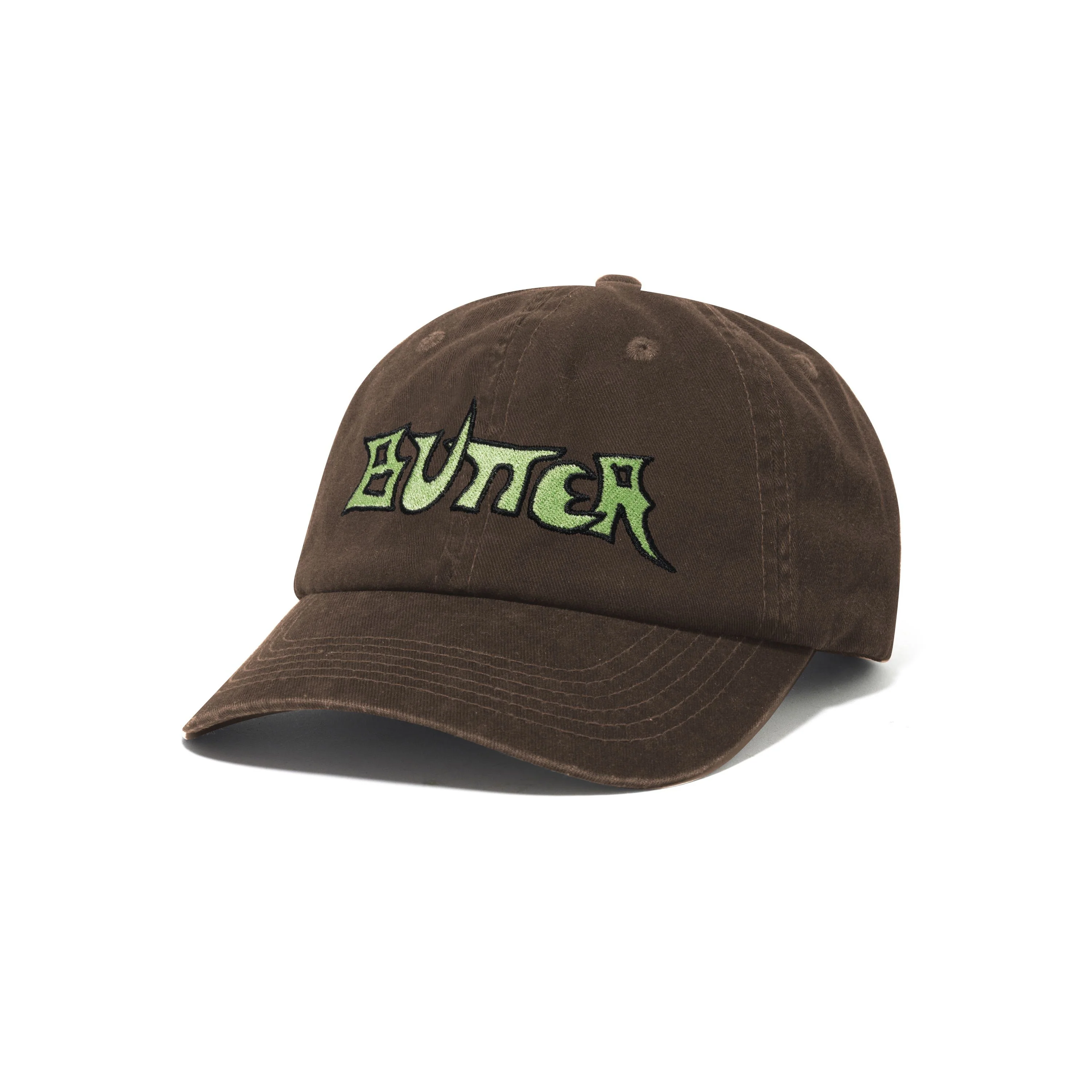 Butter Goods Encounter 6 Panel Cap - Dark Brown