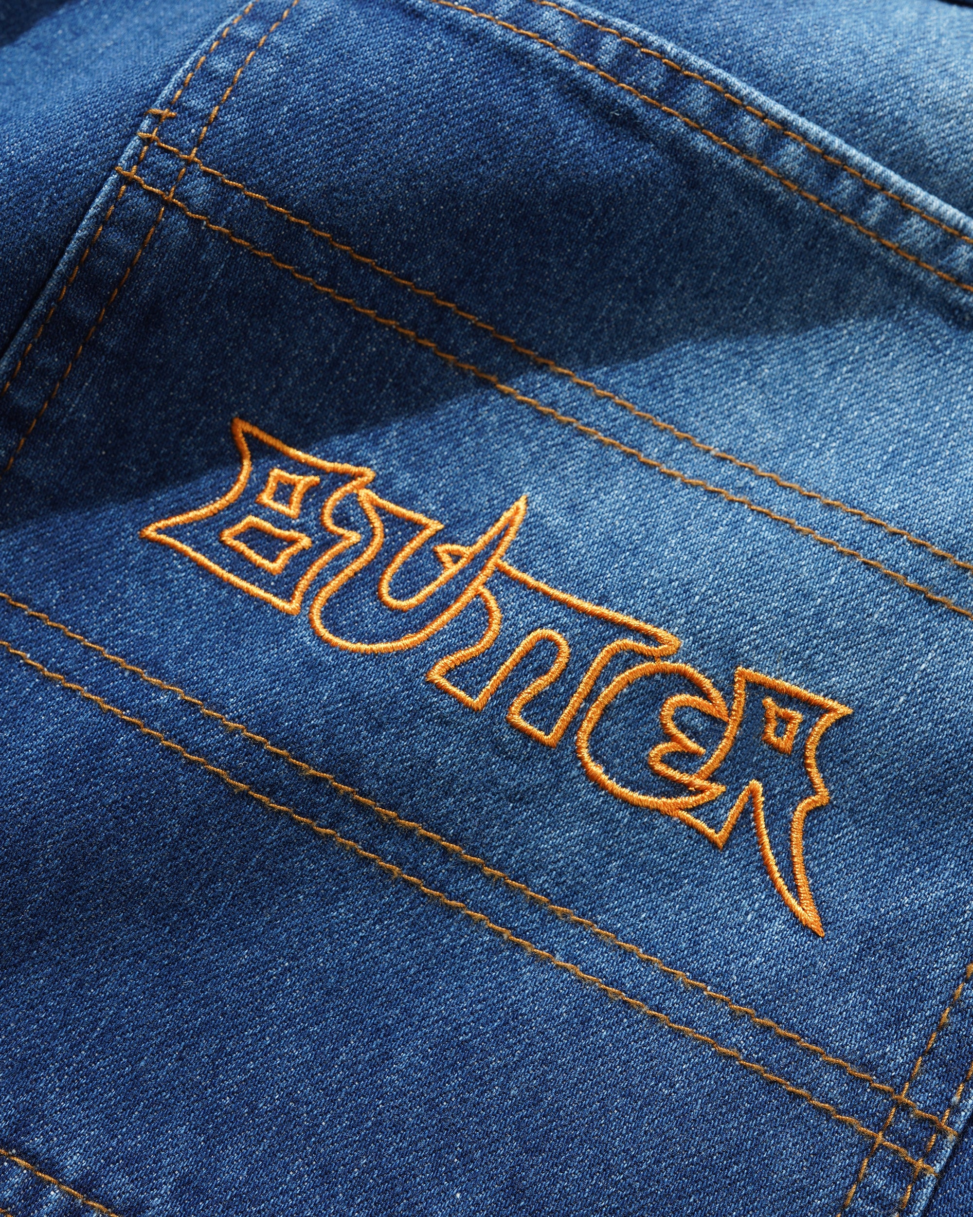 Butter Goods Encounter Denim Shorts - Washed Slub Blue - Image 3