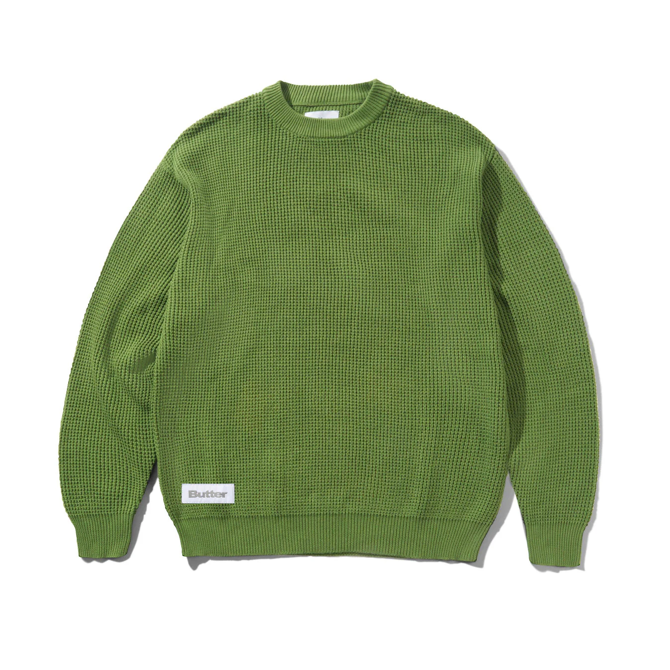 Butter Goods Newcomer Reversible Knit Sweater - Grass - Image 2