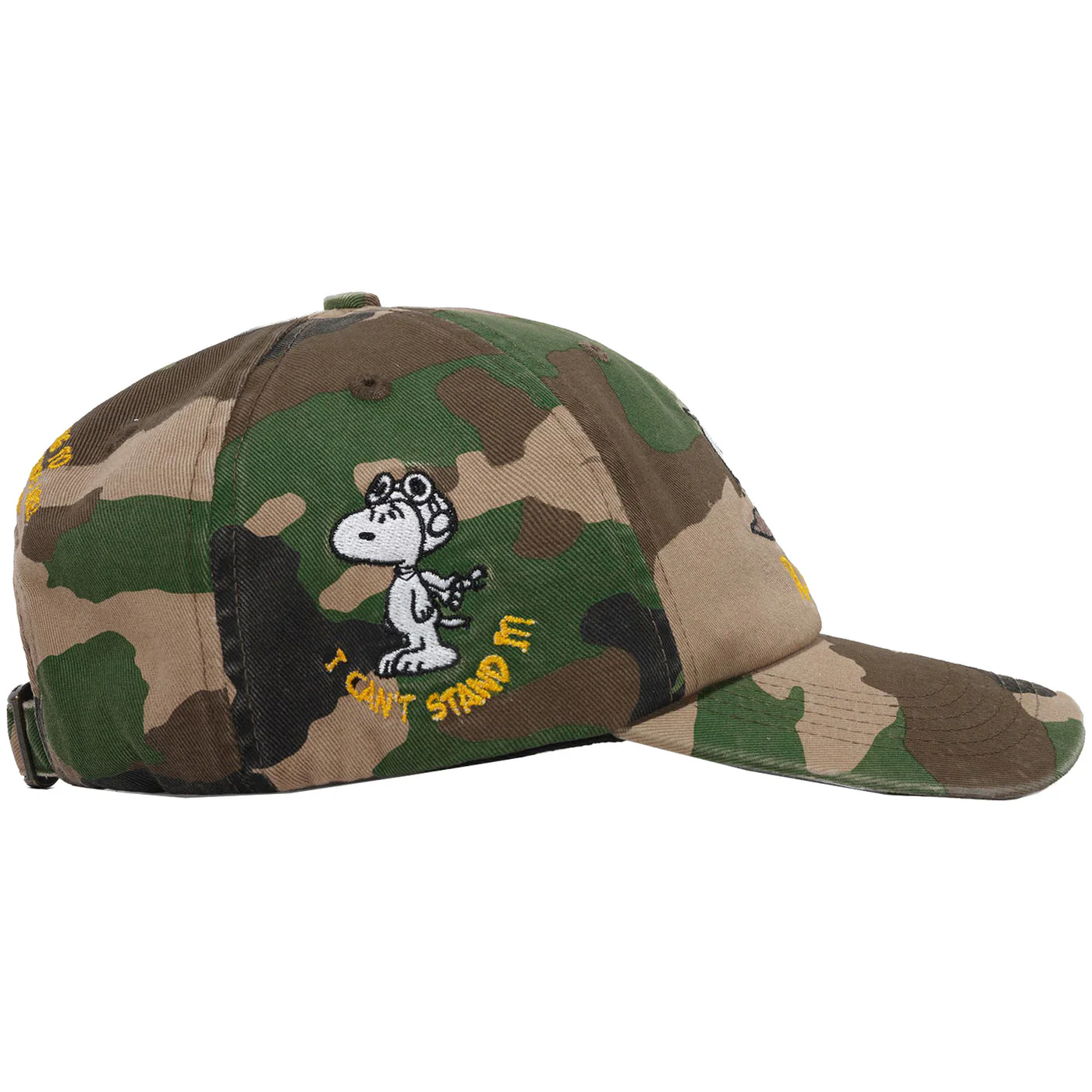 Butter Goods X Peanuts Rats 6 Panel Cap - Washed Camo - Image 2