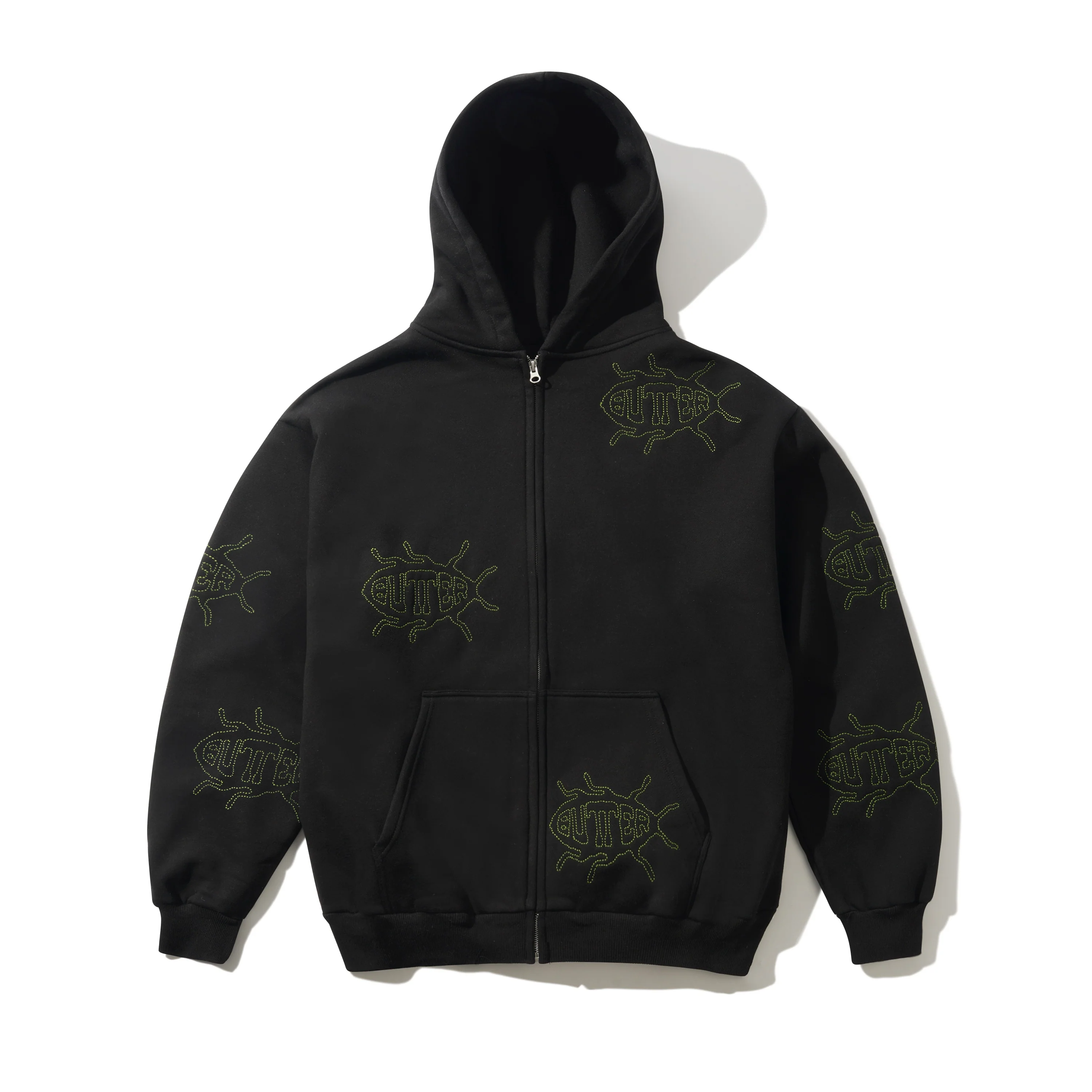 Butter Goods Roach Zip-Thru Hood - Black