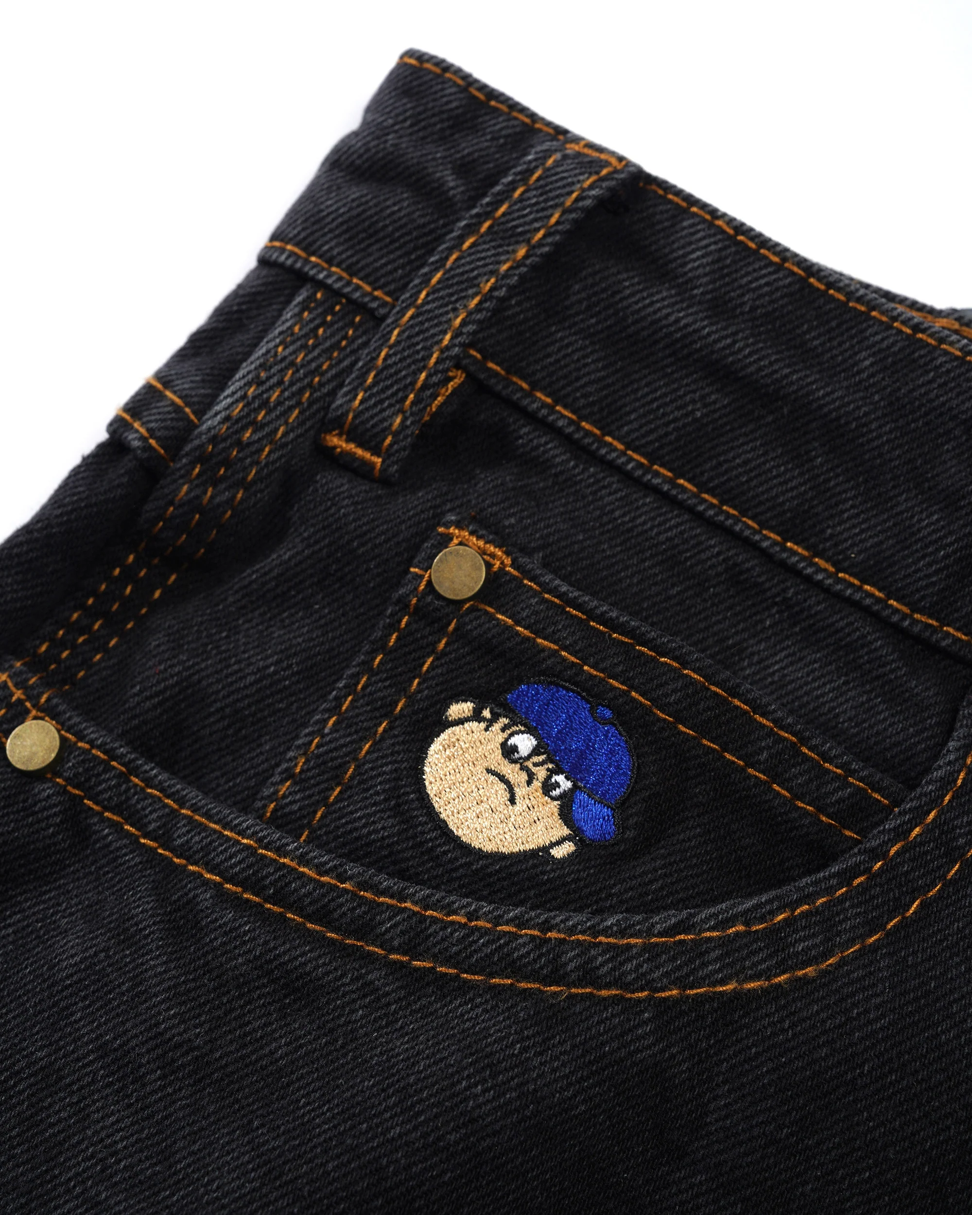Butter Goods Santosuosso Denim Jeans - Washed Black - Image 4