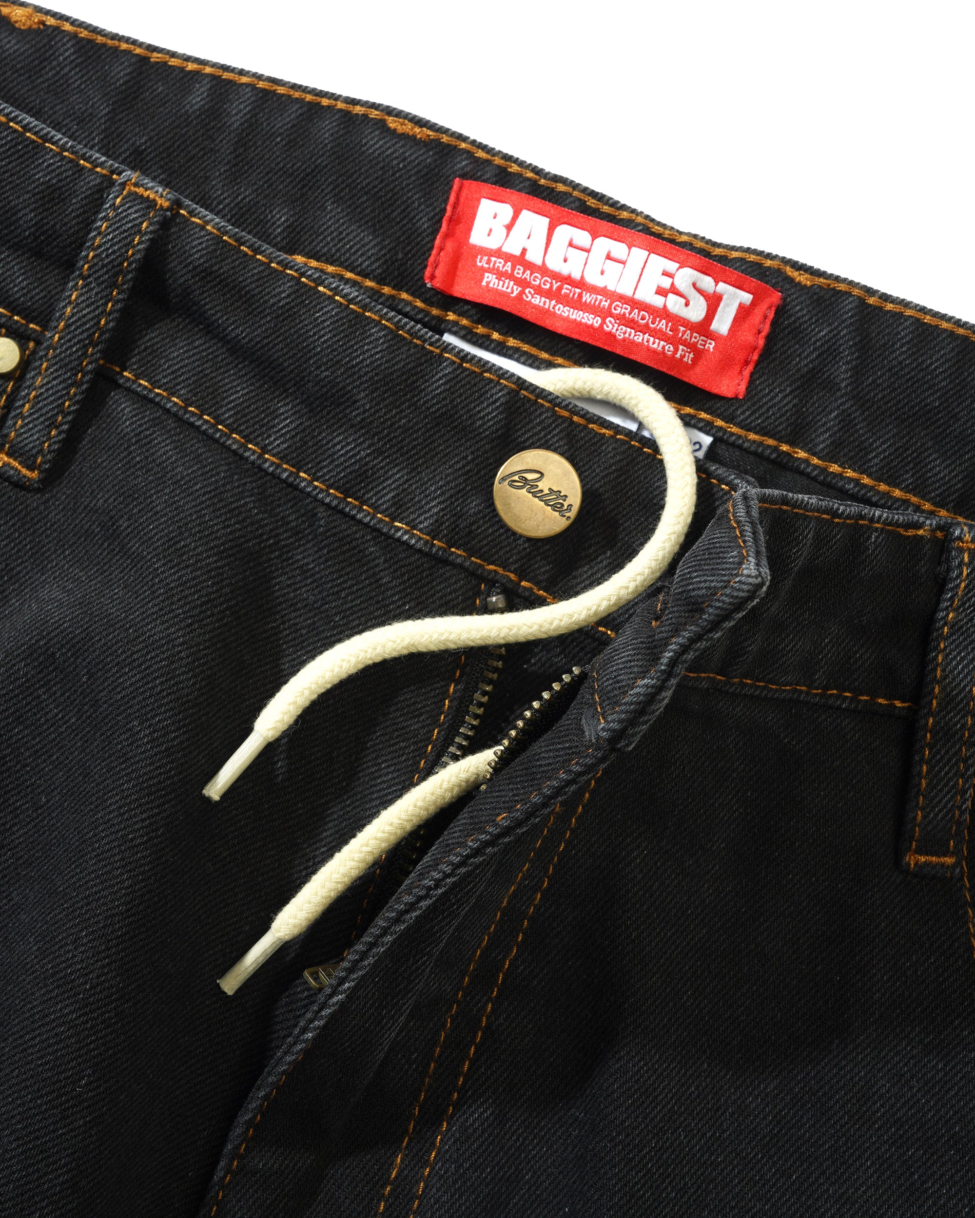 Butter Goods Santosuosso Denim Jeans - Washed Black - Image 5