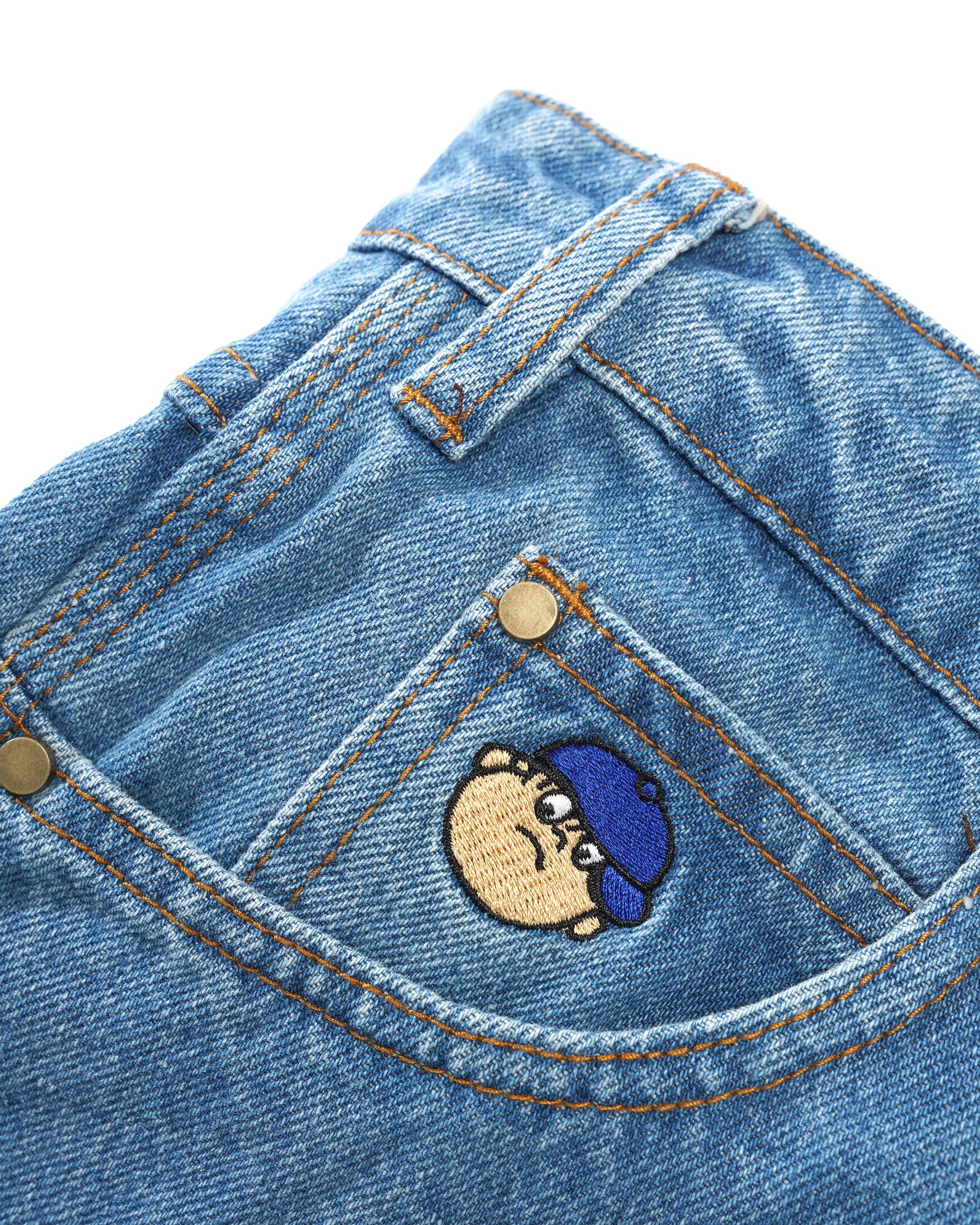 Butter Goods Santosuosso Denim Jeans - Washed Indigo - Image 3