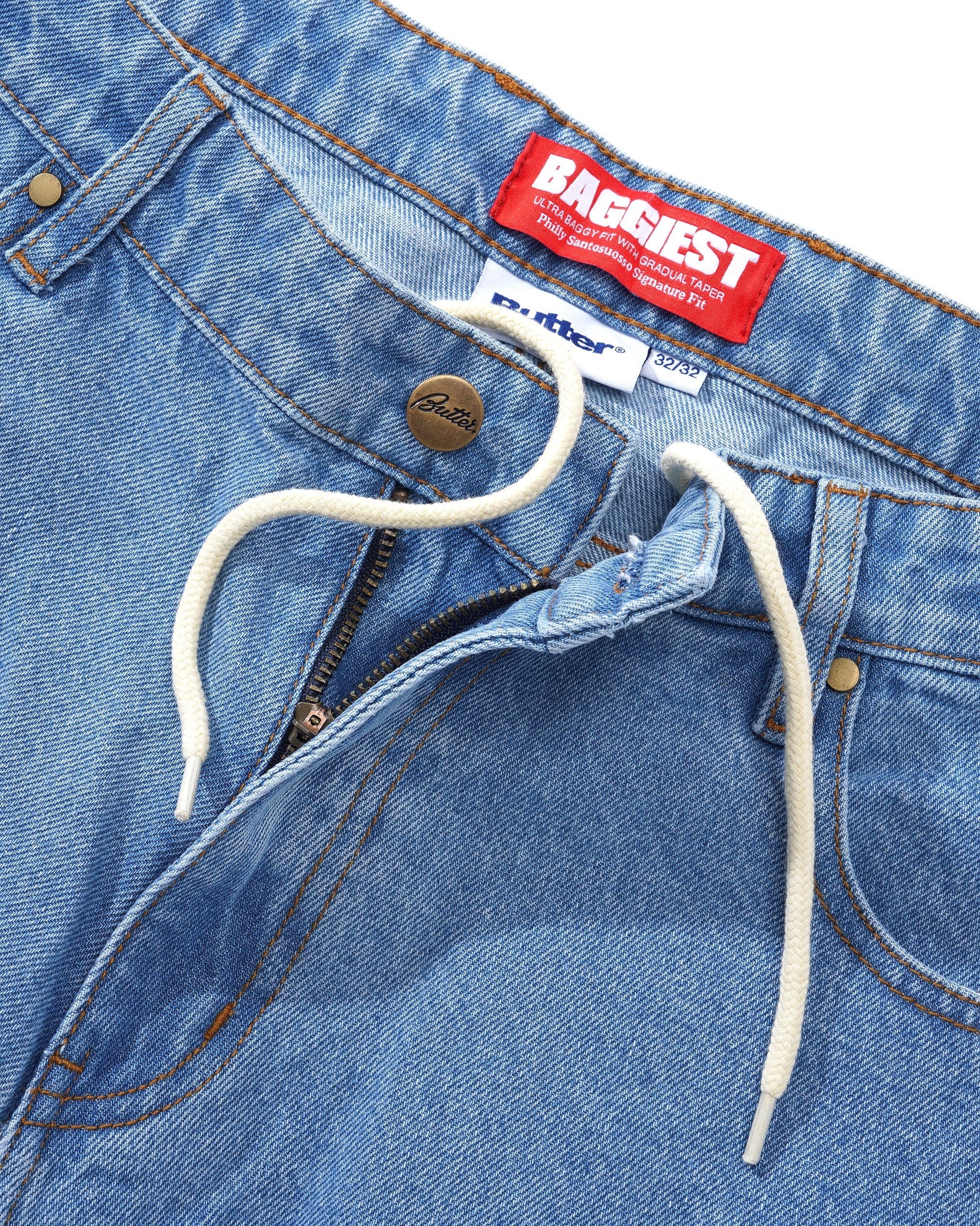 Butter Goods Santosuosso Denim Jeans - Washed Indigo - Image 4
