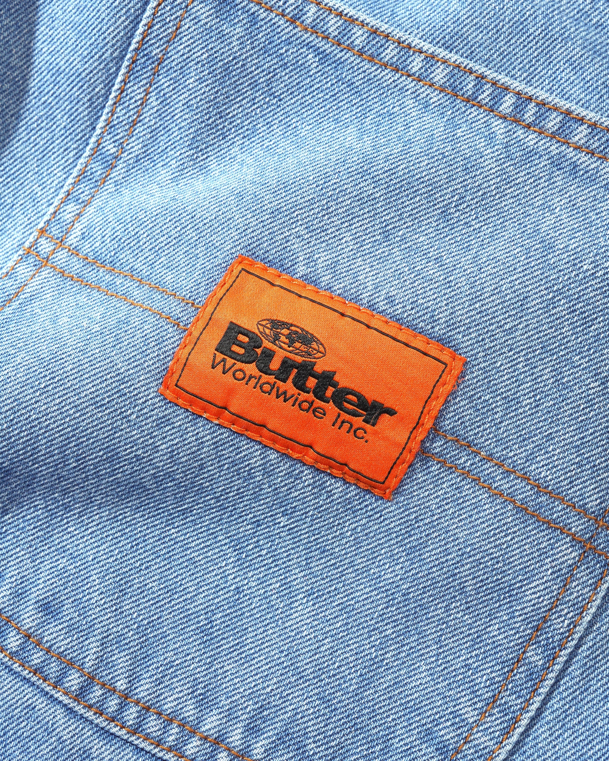 Butter Goods Santosuosso Denim Jeans - Washed Indigo (Orange Embroidery) - Image 4