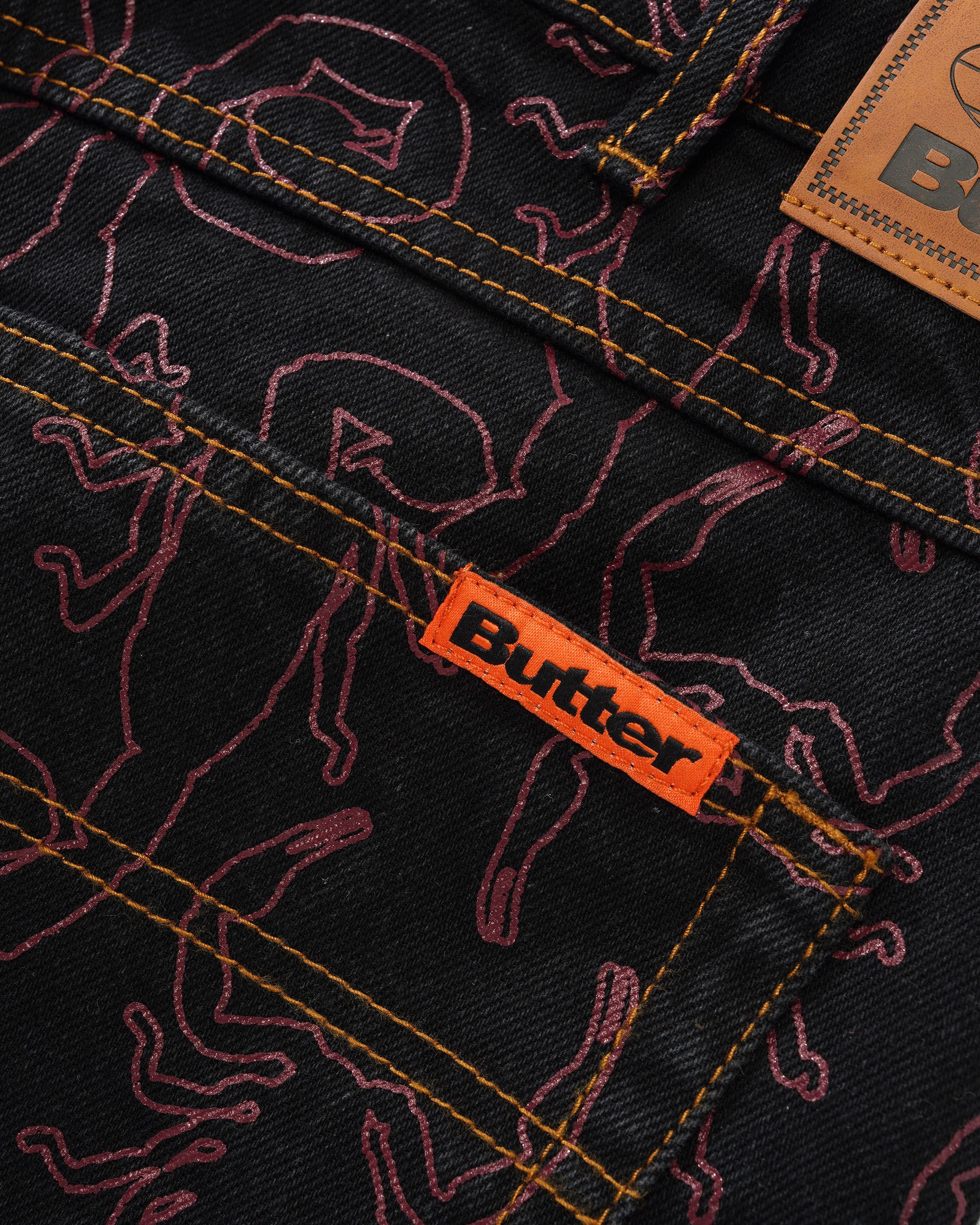 Butter Goods Scorpion Denim Jeans - Washed Black - Image 3
