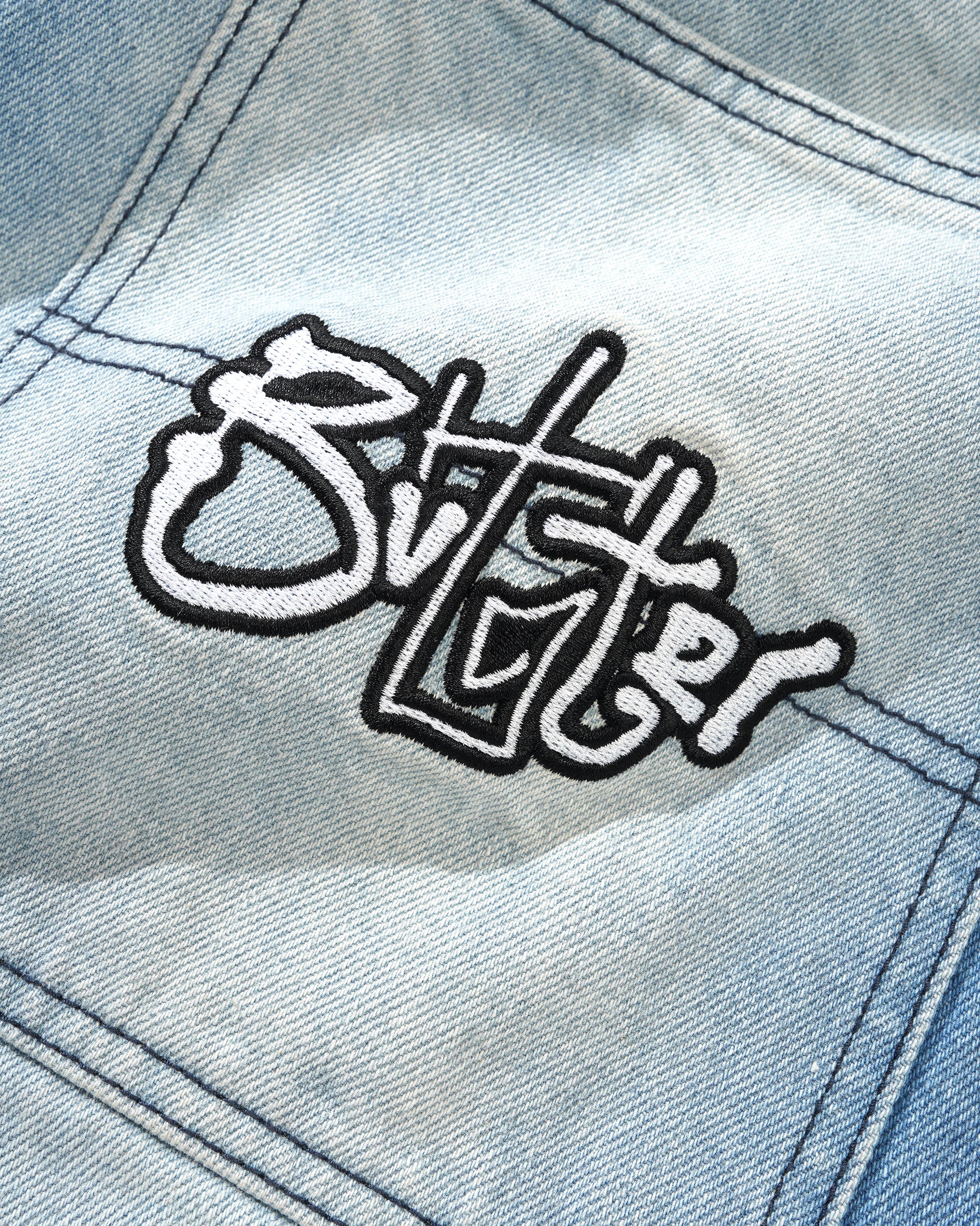 Butter Goods Scribble Denim Jeans - Faded Light Blue - Image 3
