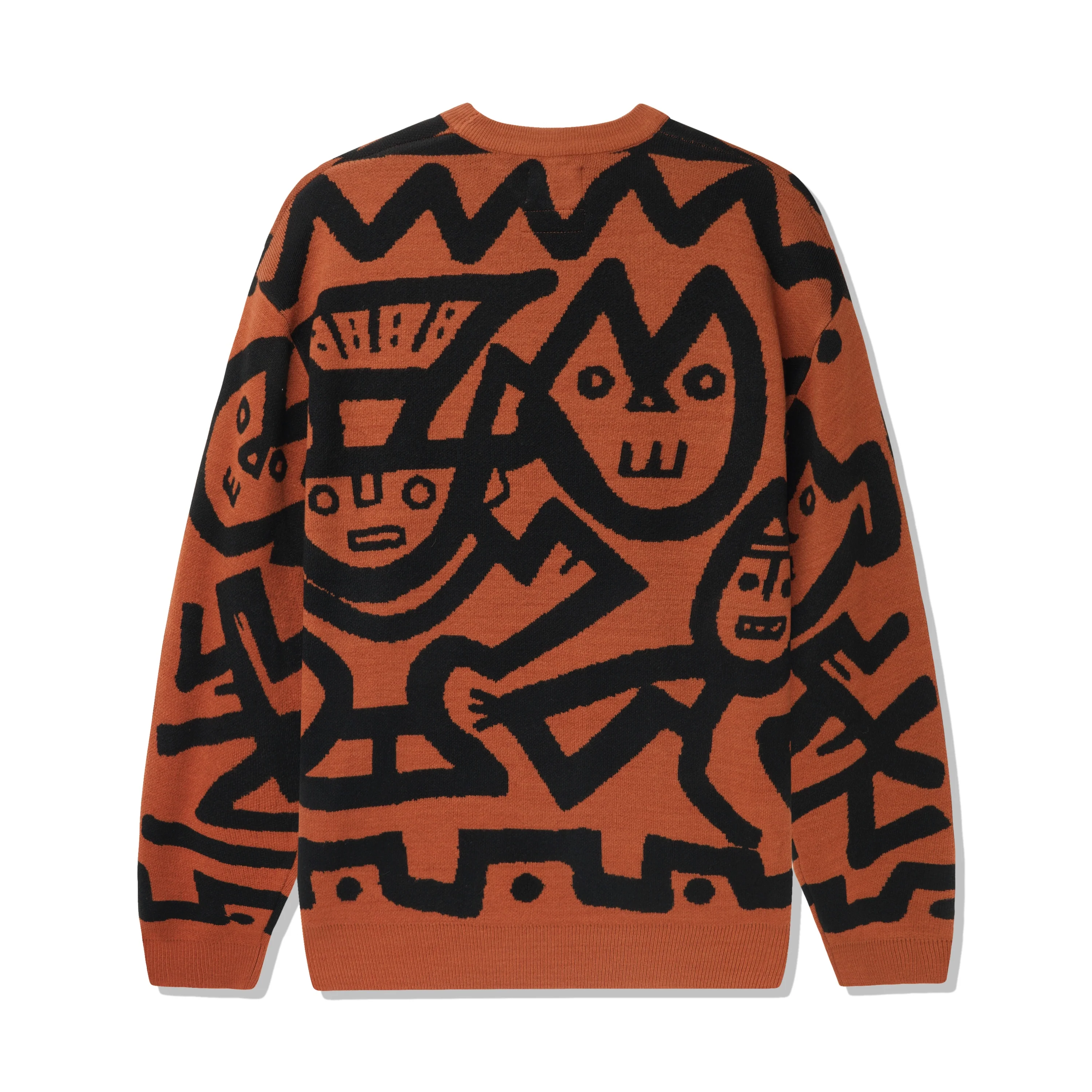 Butter Goods x Blue Note Afro Cuban Kitted Sweater - Rust - Image 2