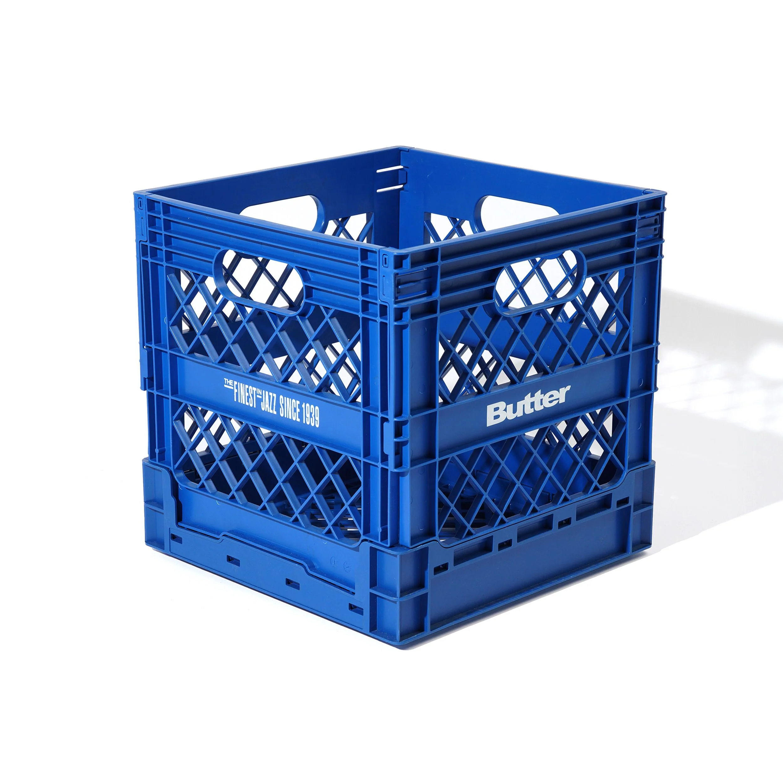 Butter Goods x Blue Note Collapsible Record Crate - Royal Blue - Image 2