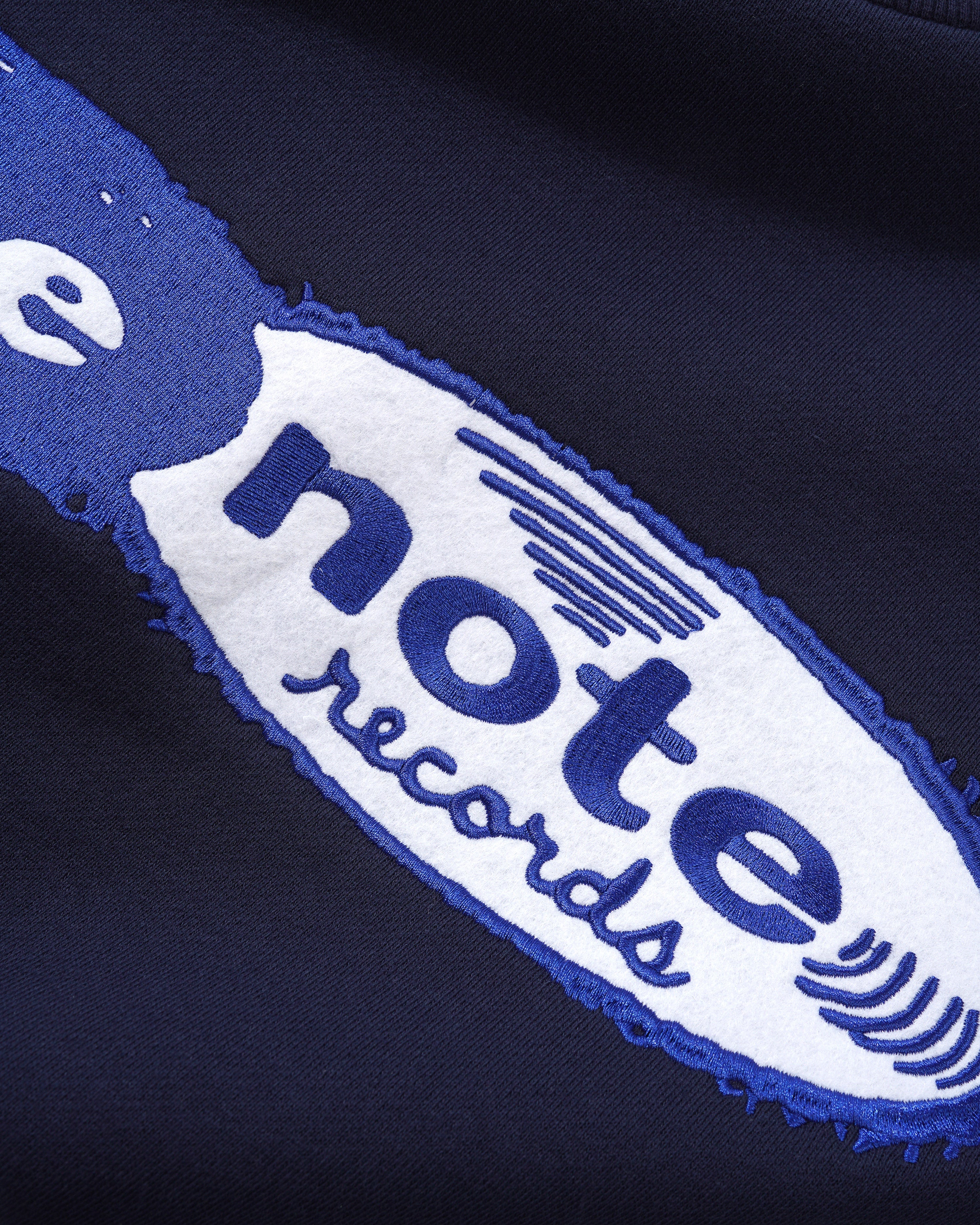 Butter Goods x Blue Note Records Logo Felt Applique Crewneck - Navy - Image 4