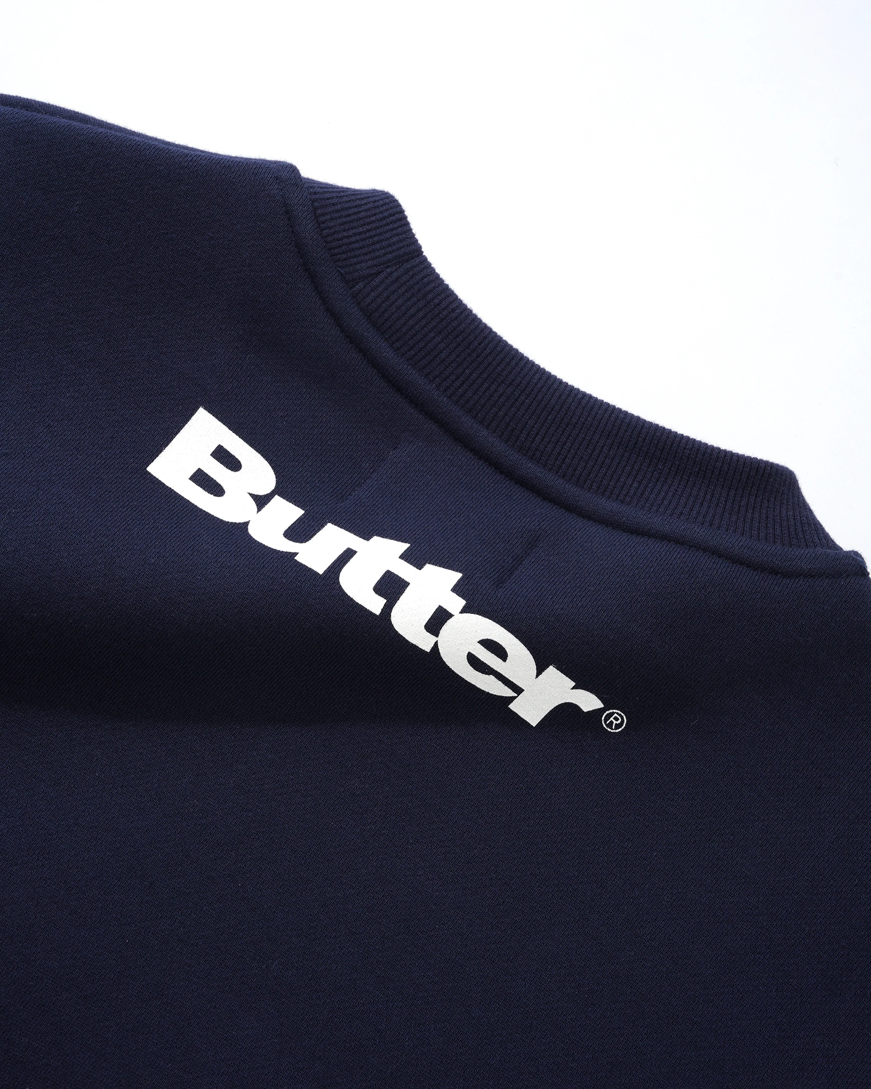 Butter Goods x Blue Note Records Logo Felt Applique Crewneck - Navy - Image 5