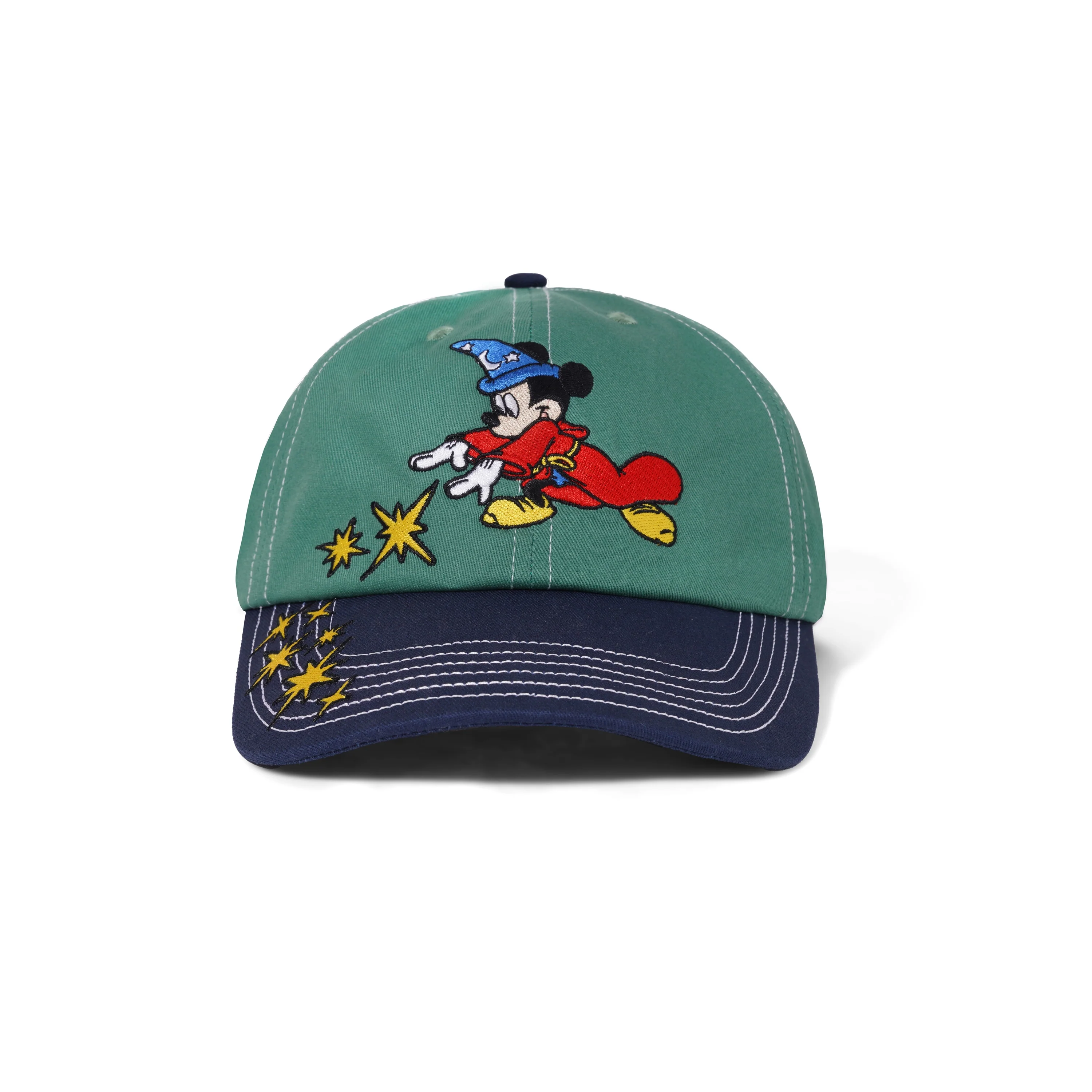 Butter Goods x Fantasia - Sorcerer 6 Panel Cap Sage / Navy - Image 2