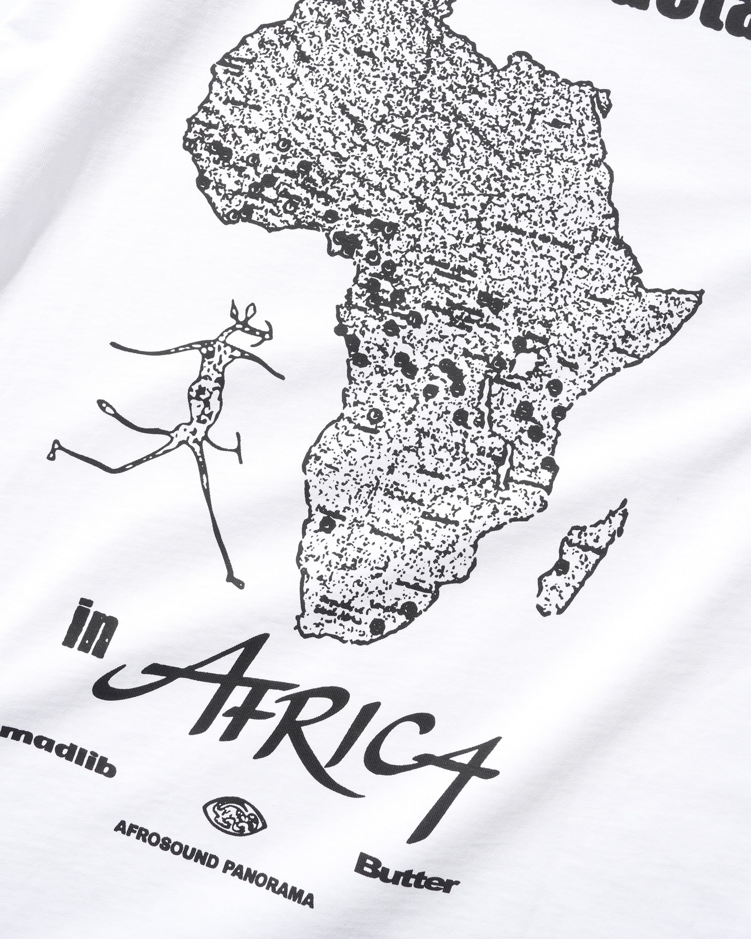 Butter goods X Madlib Africa Tee - White - Image 3