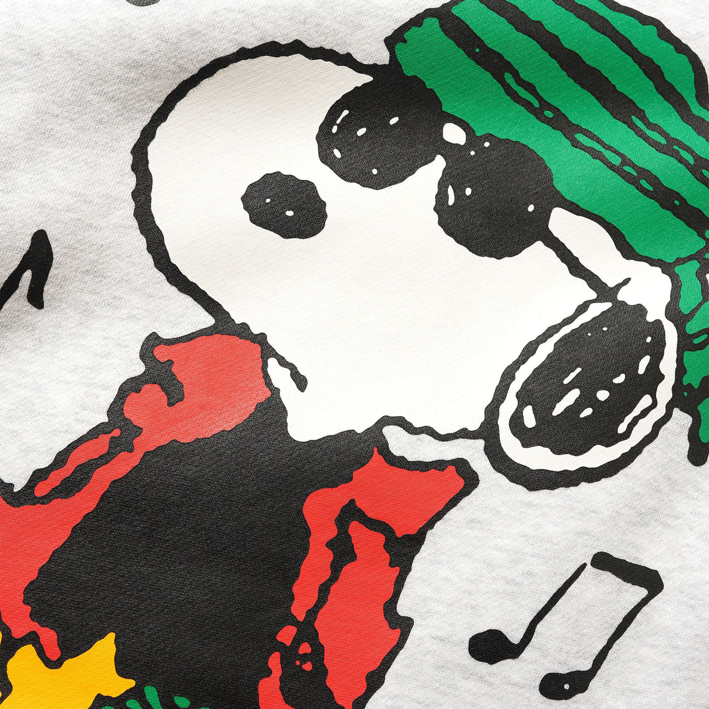 Butter Goods x Peanuts Music Crewneck Sweatshirt - Ash Grey - Image 2