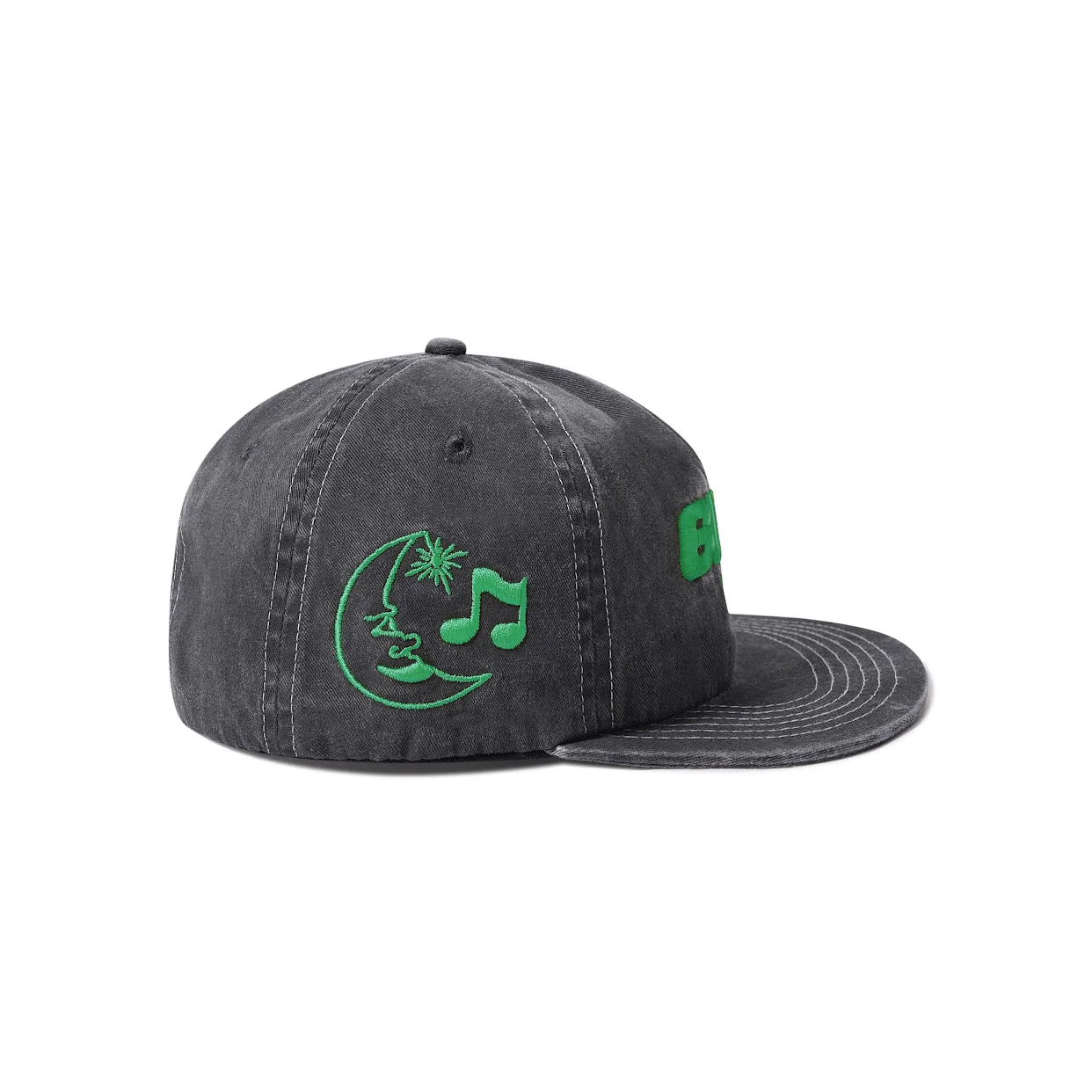 Butter Goods Zodiac Shallow Snapback Cap - Washed Black - Image 2