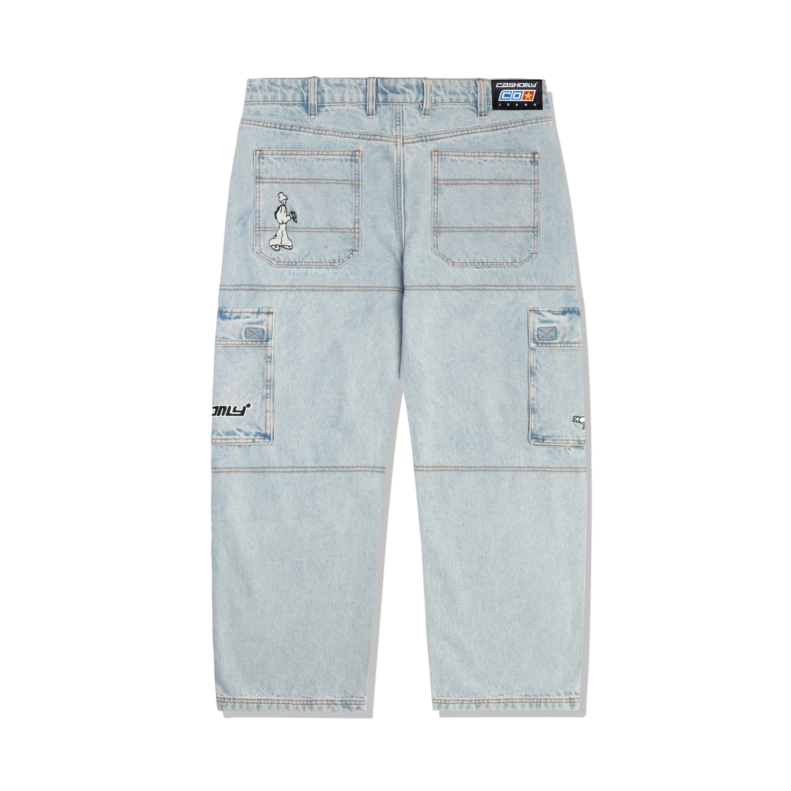 Cash Only Aleka Cargo Jeans - Light Wash - Image 2