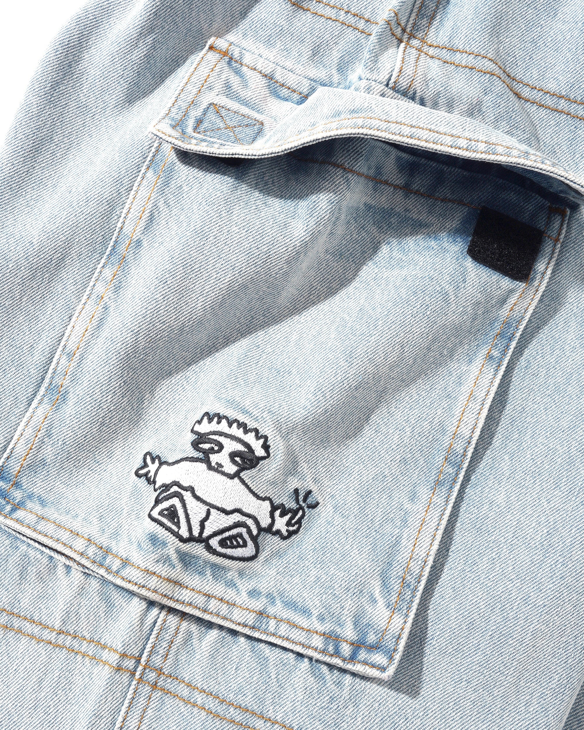 Cash Only Aleka Cargo Jeans - Light Wash - Image 3