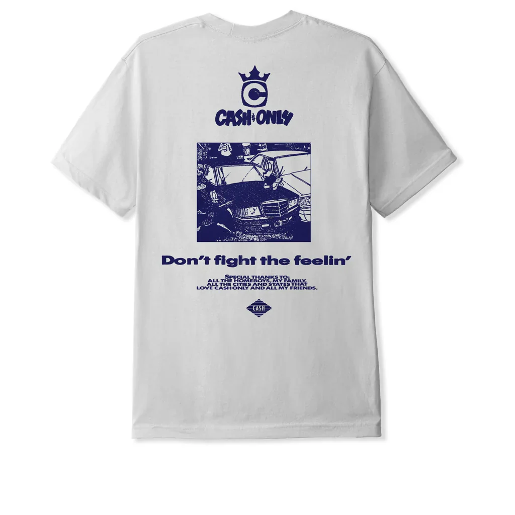 Cash Only Boulevard Tee - Cement - Image 2