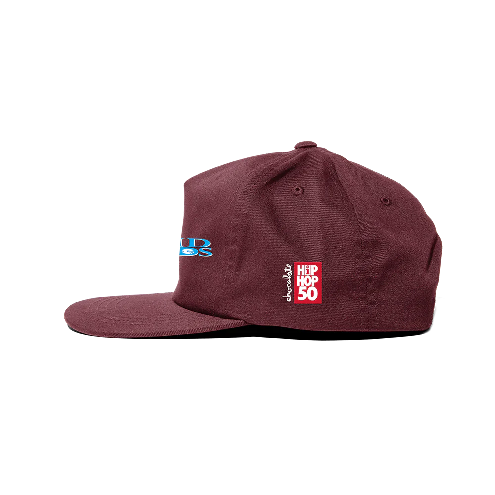 Chocolate Skateboards  X Interscope Liquid Swords 5 Panel Hat - Wine - Image 2
