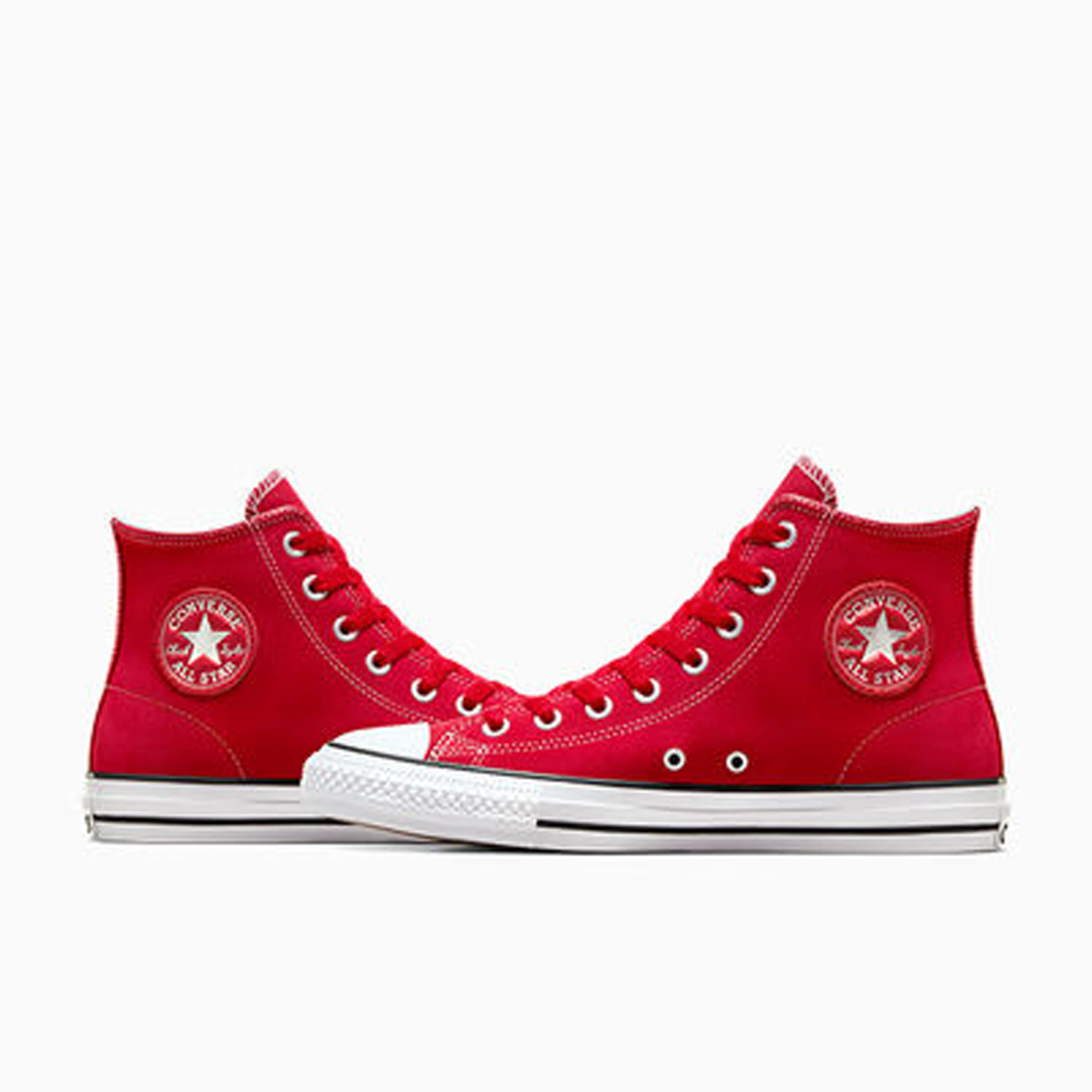 Converse CONS Chuck Taylor All Stars Pro Hi Skate Shoes - Red / White - Image 4