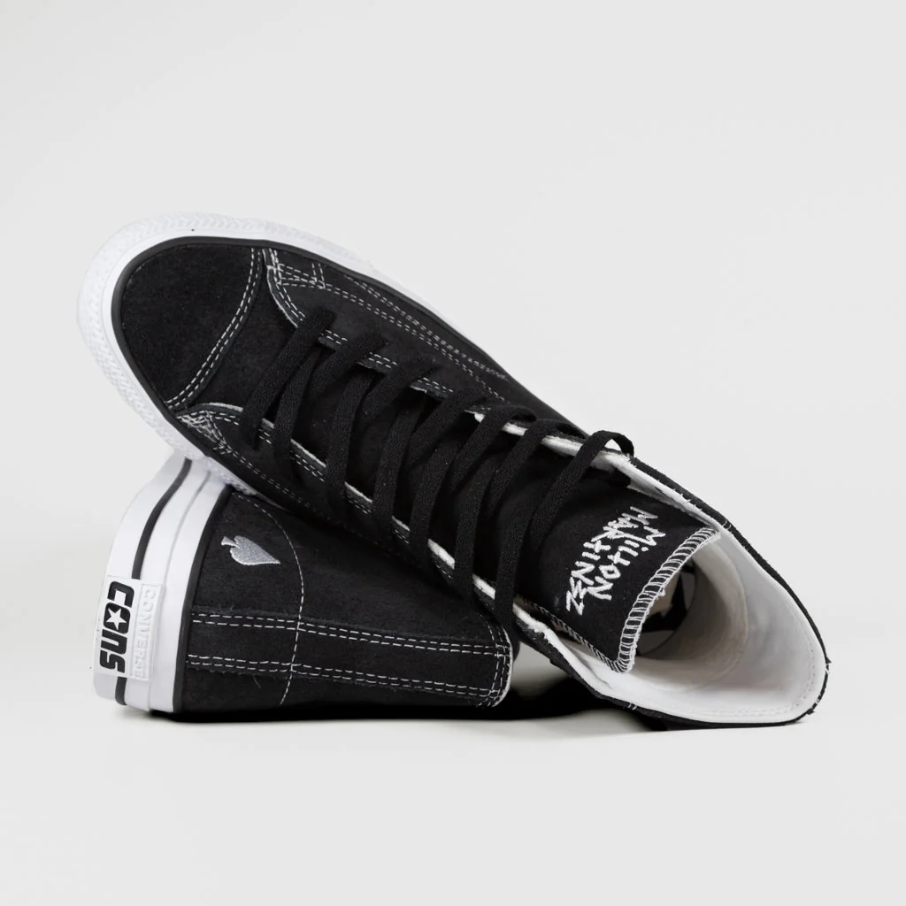 Converse Cons Milton Martinez CTAS HI Pro Shoes - Black / White / White - Image 3