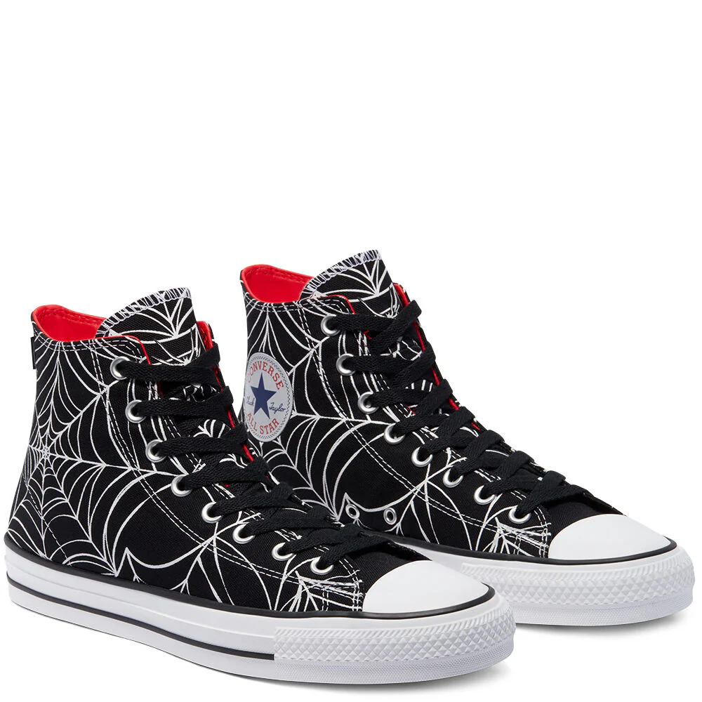 Converse CTAS Pro Hi - Black/University Red/White - Image 2