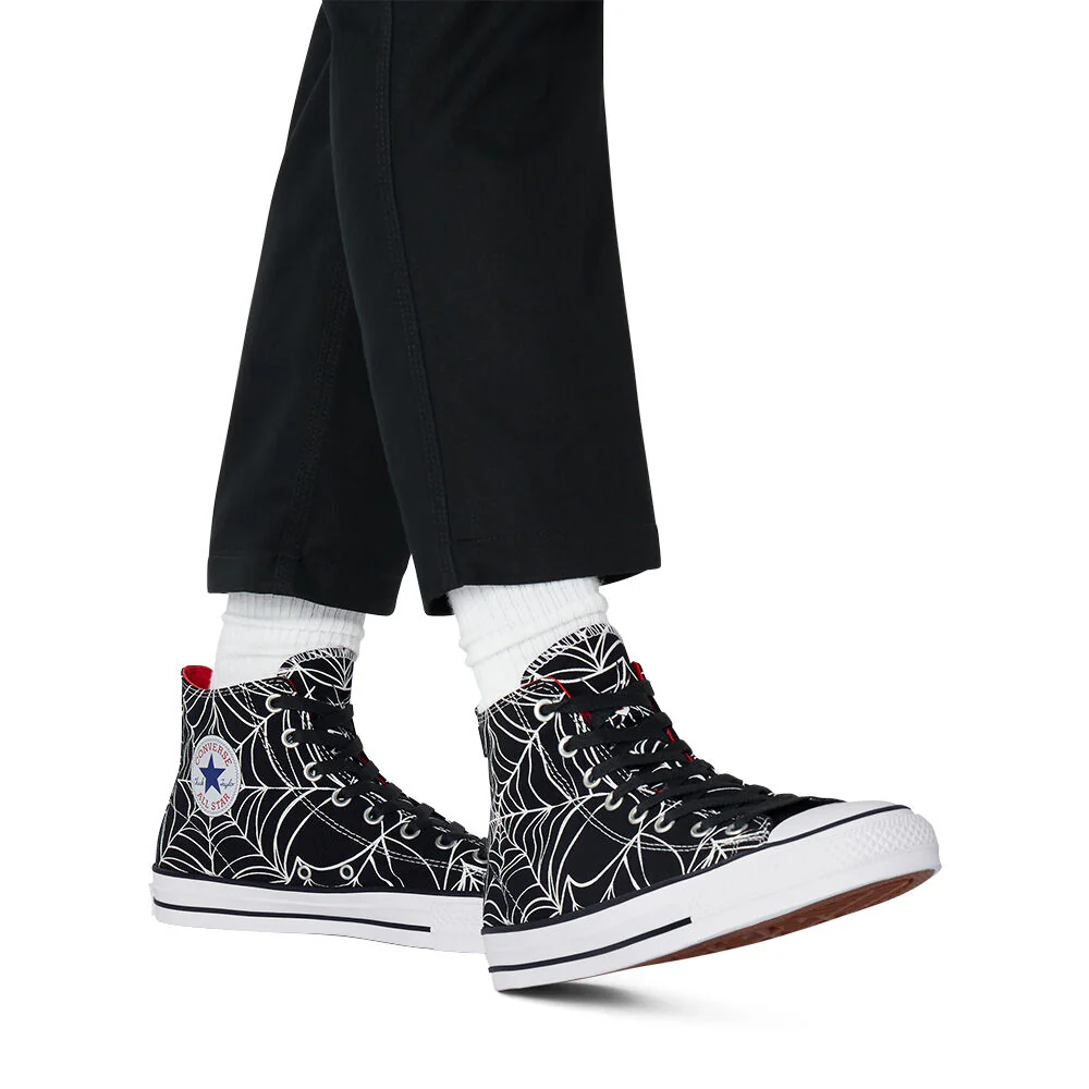 Converse CTAS Pro Hi - Black/University Red/White - Image 4