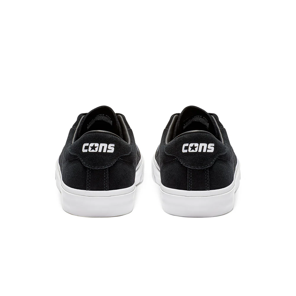 Converse Louie Lopez Pro Ox Suede Shoes - Black / White - Image 4