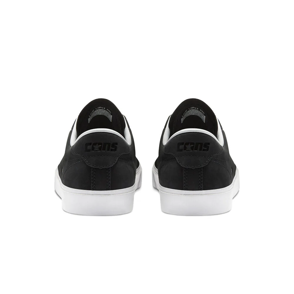 Converse Louie Lopez Pro Shoes - Black Leather/White - Image 4