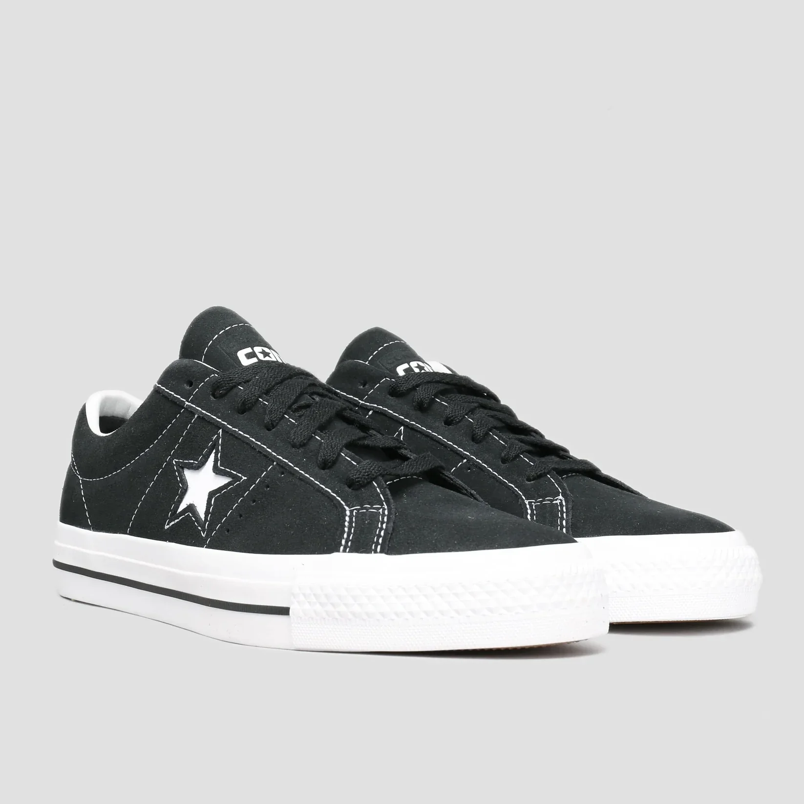 Converse CONS One Star Pro Ox Skateboarding Shoes - Black / White - Image 3