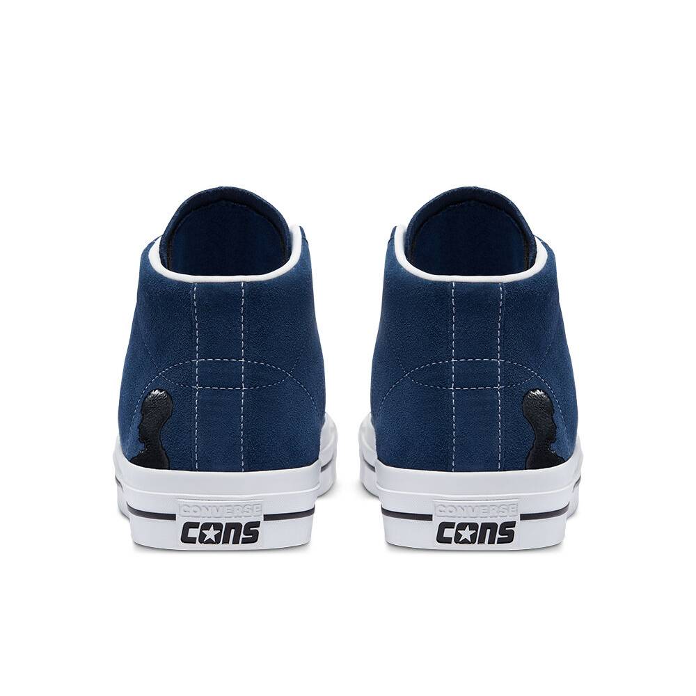 Converse One Star Pro Mid Ben Raemers Foundation - Navy/White/Black - Image 2