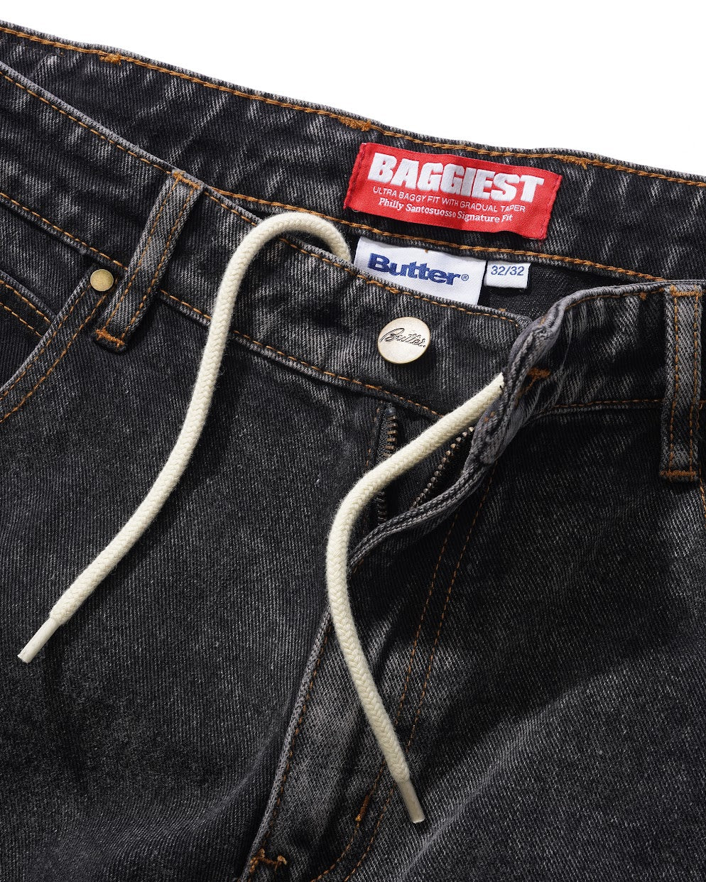 Butter Goods Santosuosso Denim Pants - Gun Metal - Image 3