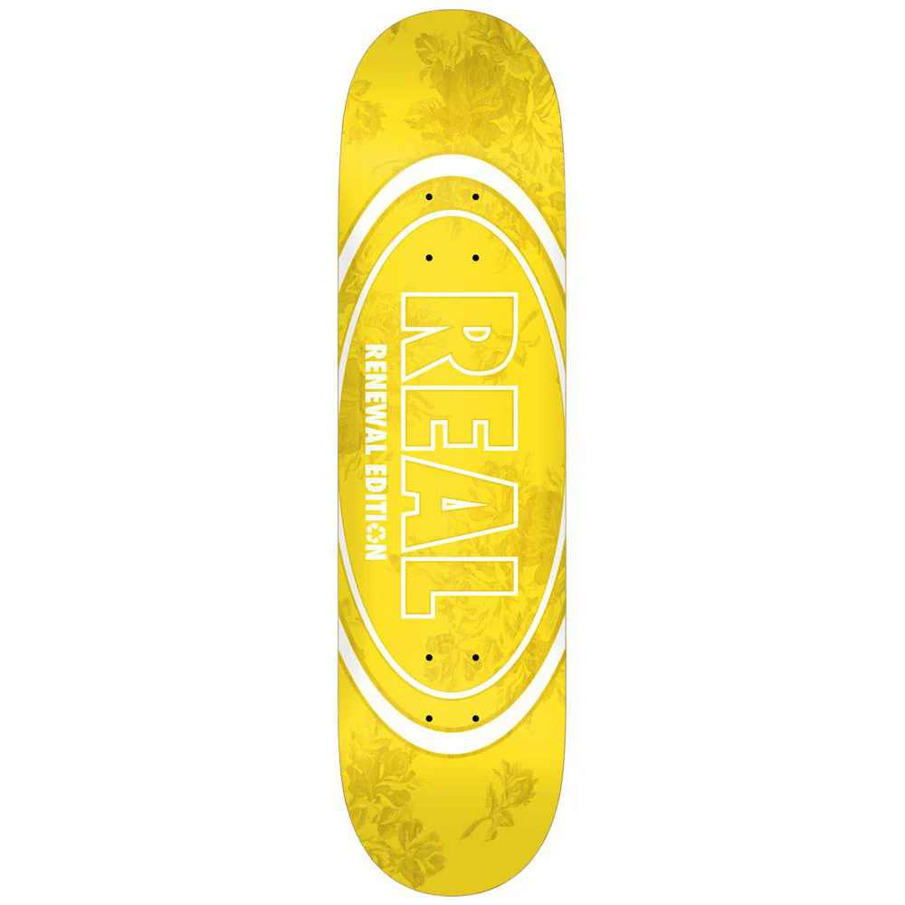 Real PP Floral Renewal Yellow Skateboard Deck - 7.75