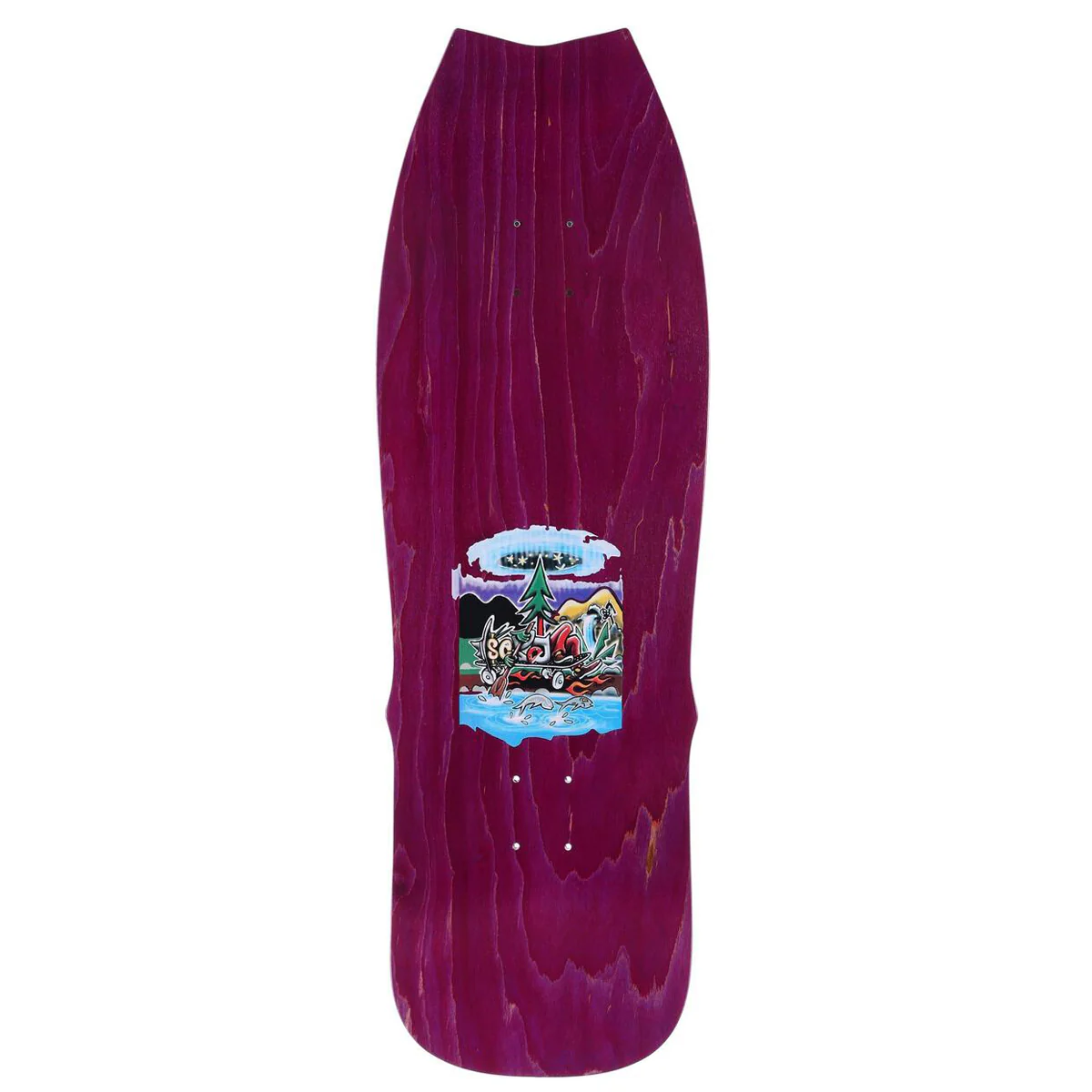 Scram Skates Lupe Citizen Fish Skateboard Deck - 10.5 (Black) - Image 2