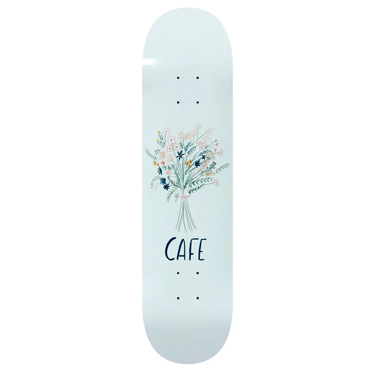 Skateboard Cafe Bouquet Skateboard Deck White - 8.125 - Image 2