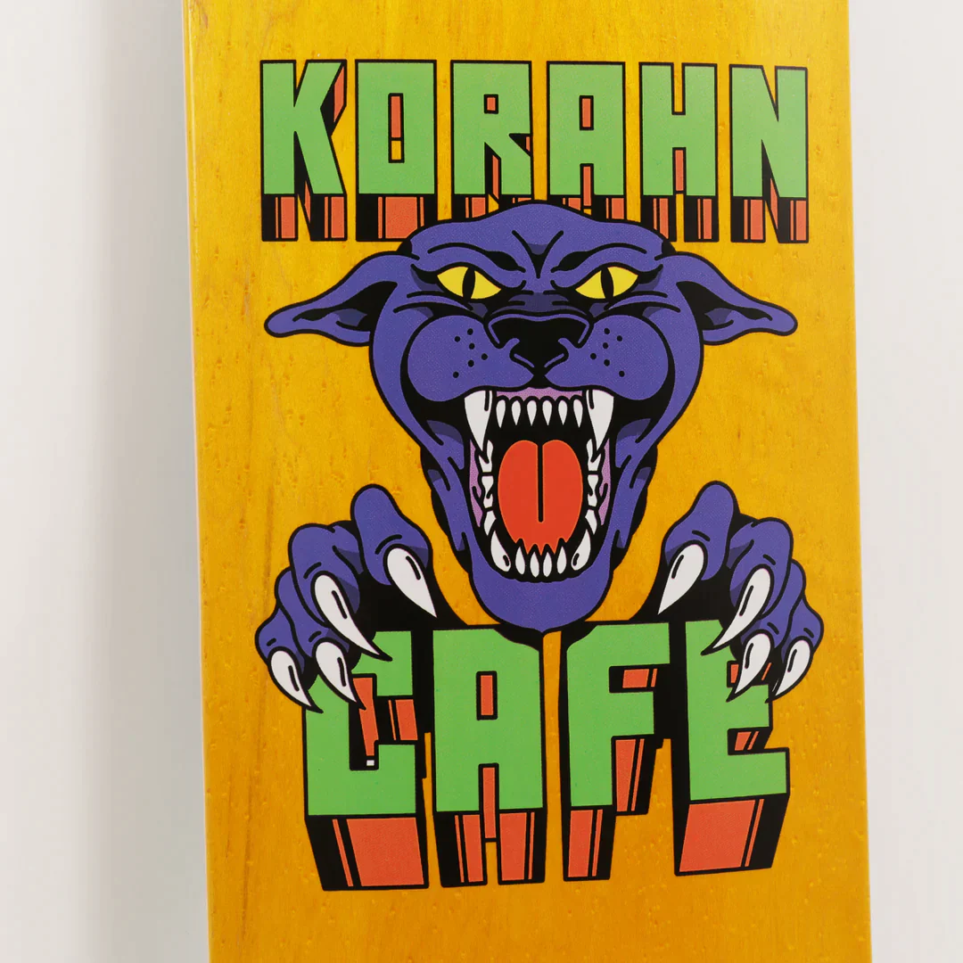 Skateboard Cafe Korahn Panther Skateboard Deck 8.5 - Yellow Stain - Image 2