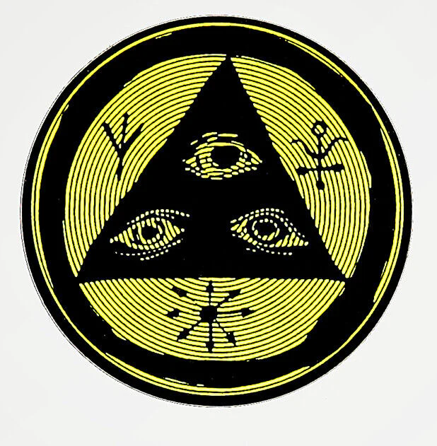 Welcome Skateboards - Talisman Logo Sticker - Yellow