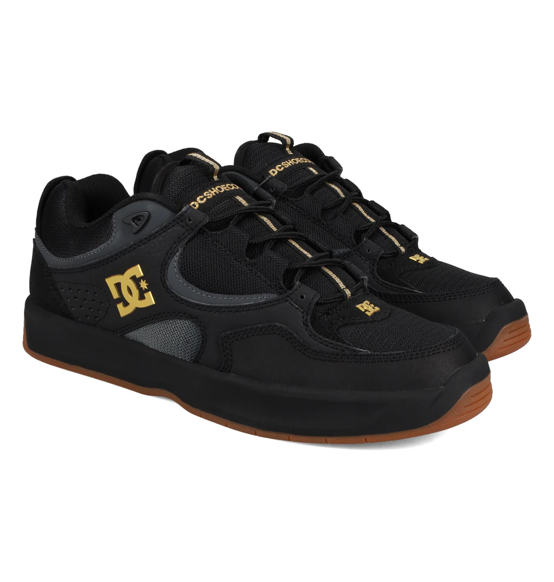 DC Skateboarding Kalynx Zero Skate Shoes - Black / Gold - Image 2