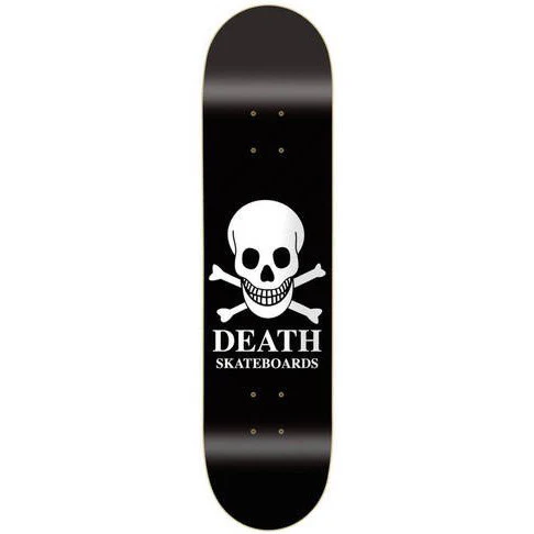 Death Skateboards OG Skull Skateboard Deck - Black/White - 8.75
