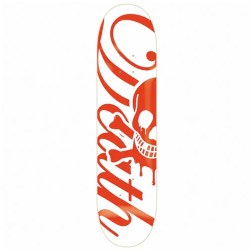 Death Skateboards Script Life Skateboard Deck Red - 8.25