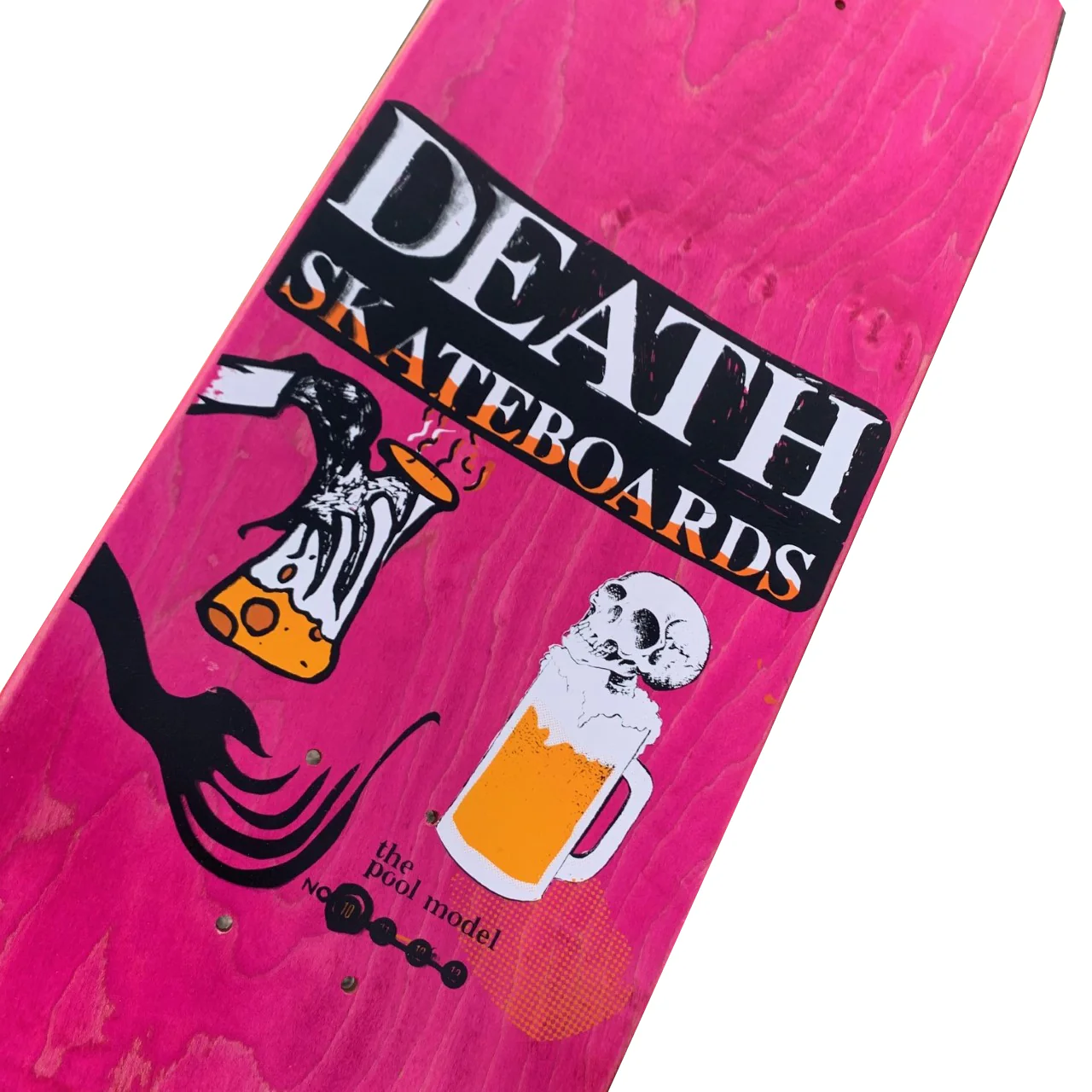 Death Skateboards Zarosh Hand Screened Heart Red Skateboard Deck - 9.00 - Image 2
