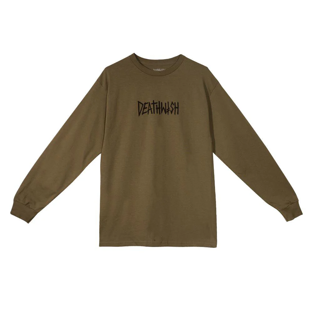 Deathwish Death Tag Long Sleeve Tee Military Green
