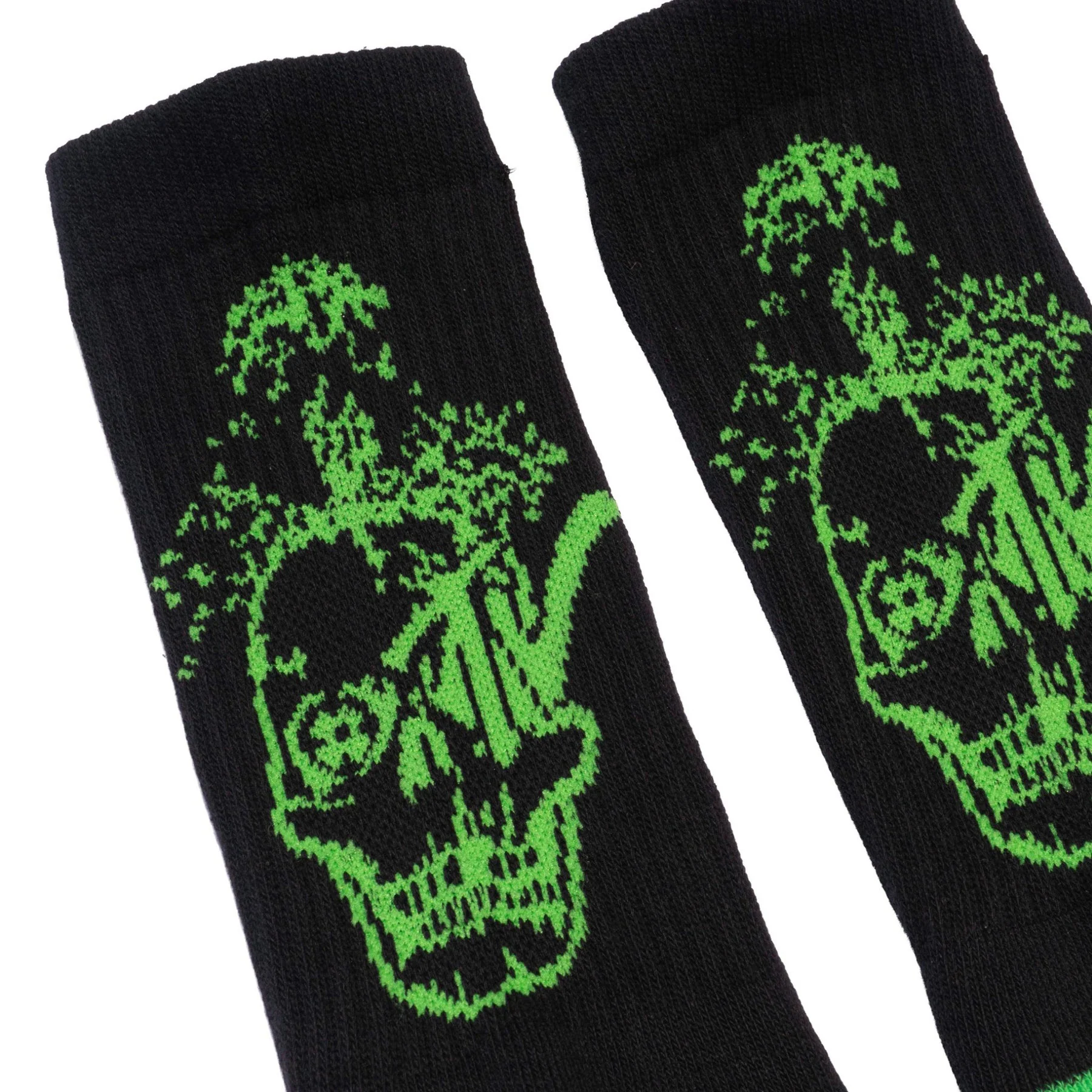 Deathwish Death TV Socks - Black / Green - Image 2