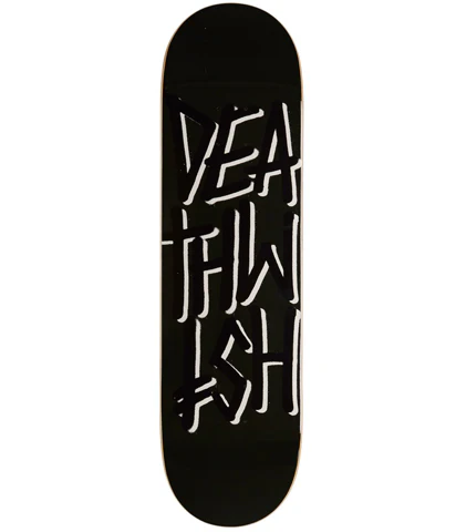 Deathwish Deathstack Black/Black Skateboard Deck - 8.475