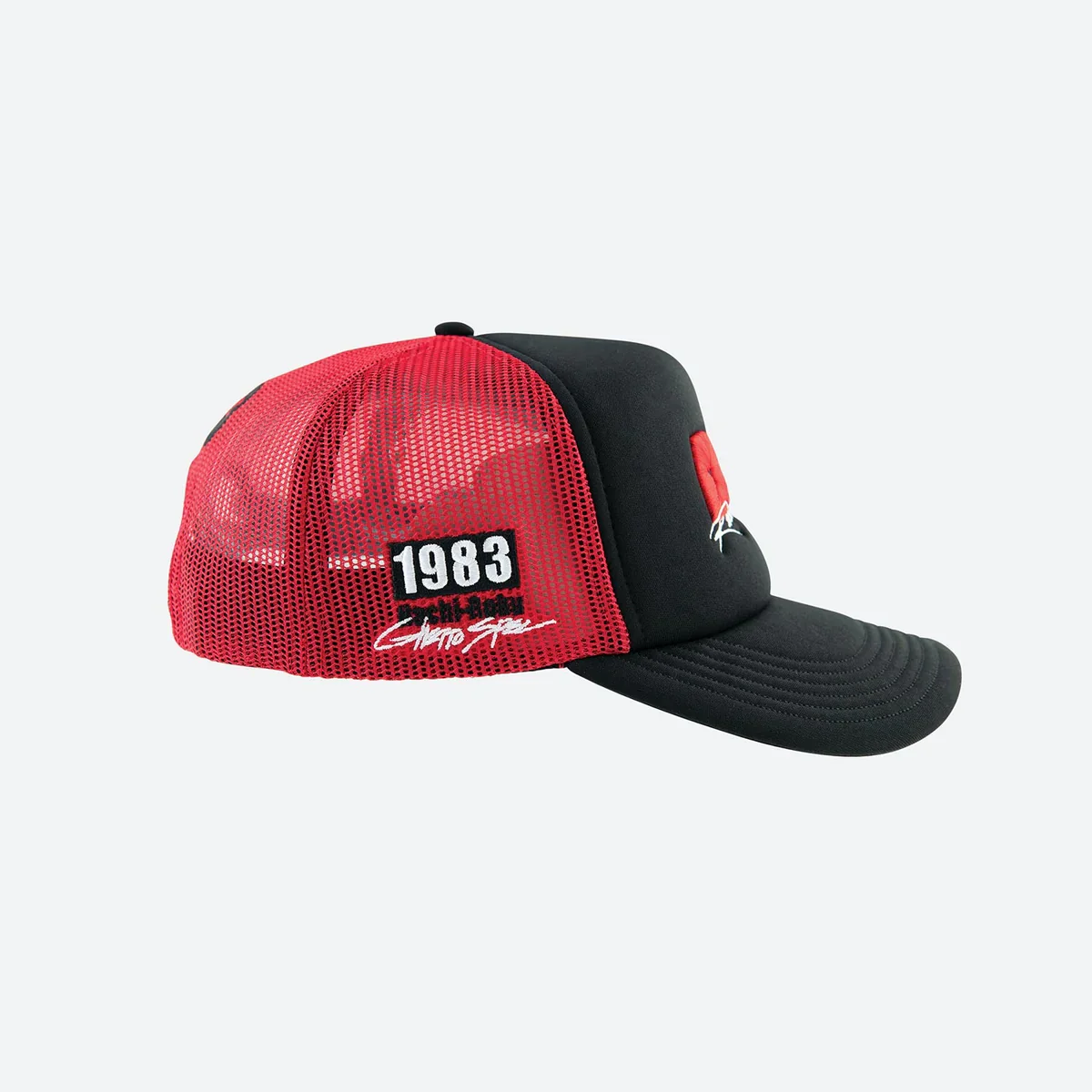 DGK Sakura Trucker Hat - Black / Red - Image 4