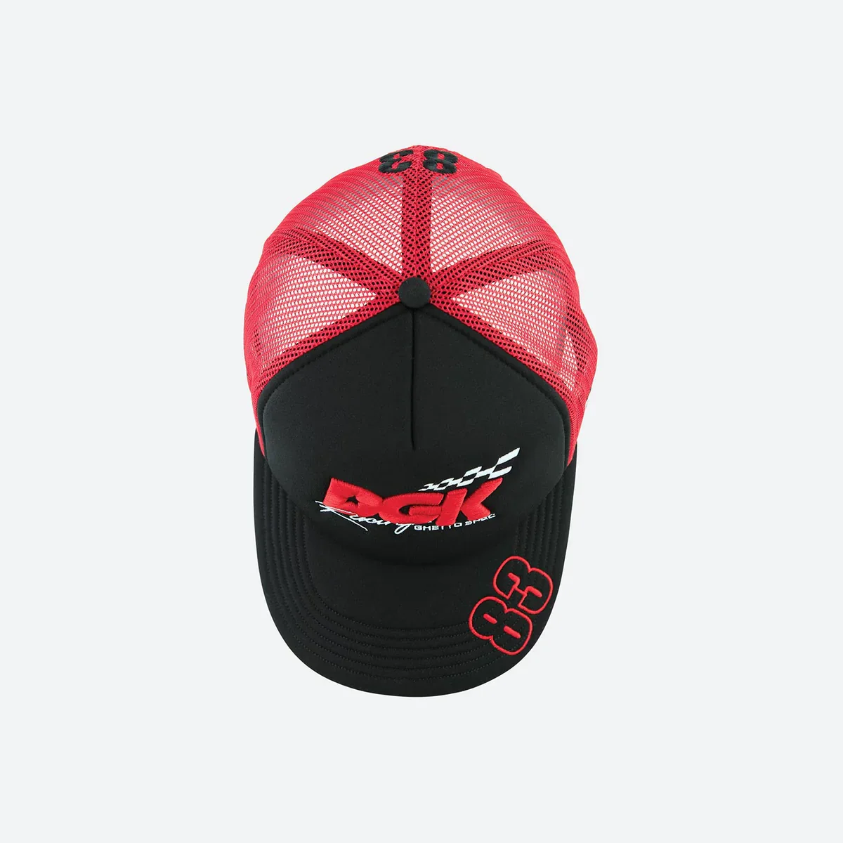 DGK Sakura Trucker Hat - Black / Red - Image 5